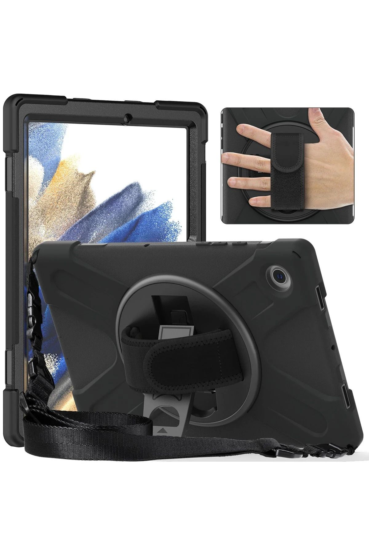 NewFace Samsung Galaxy X200 Tab A8 10.5 Kılıf Amazing Tablet Kapak - Pembe BSTMY