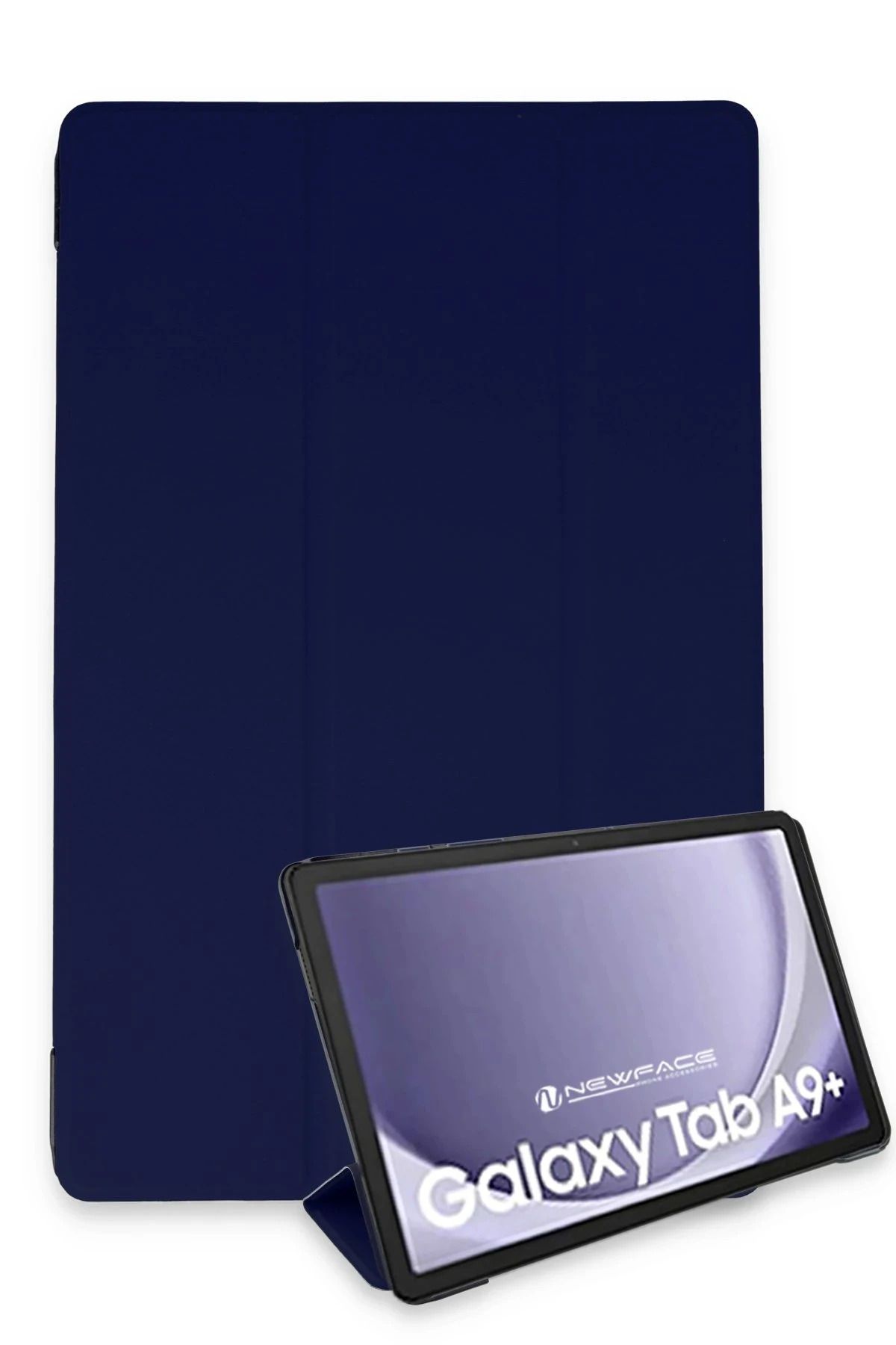 NewFace Samsung Galaxy Tab A9 Plus Kılıf Tablet Smart Kılıf - Lacivert BSTMY