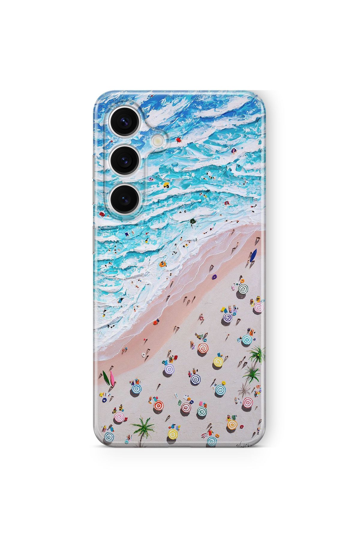 Space Star Samsung Galaxy A26 Uyumlu Sahil Tasarım Baskılı Şeffaf Kılıf