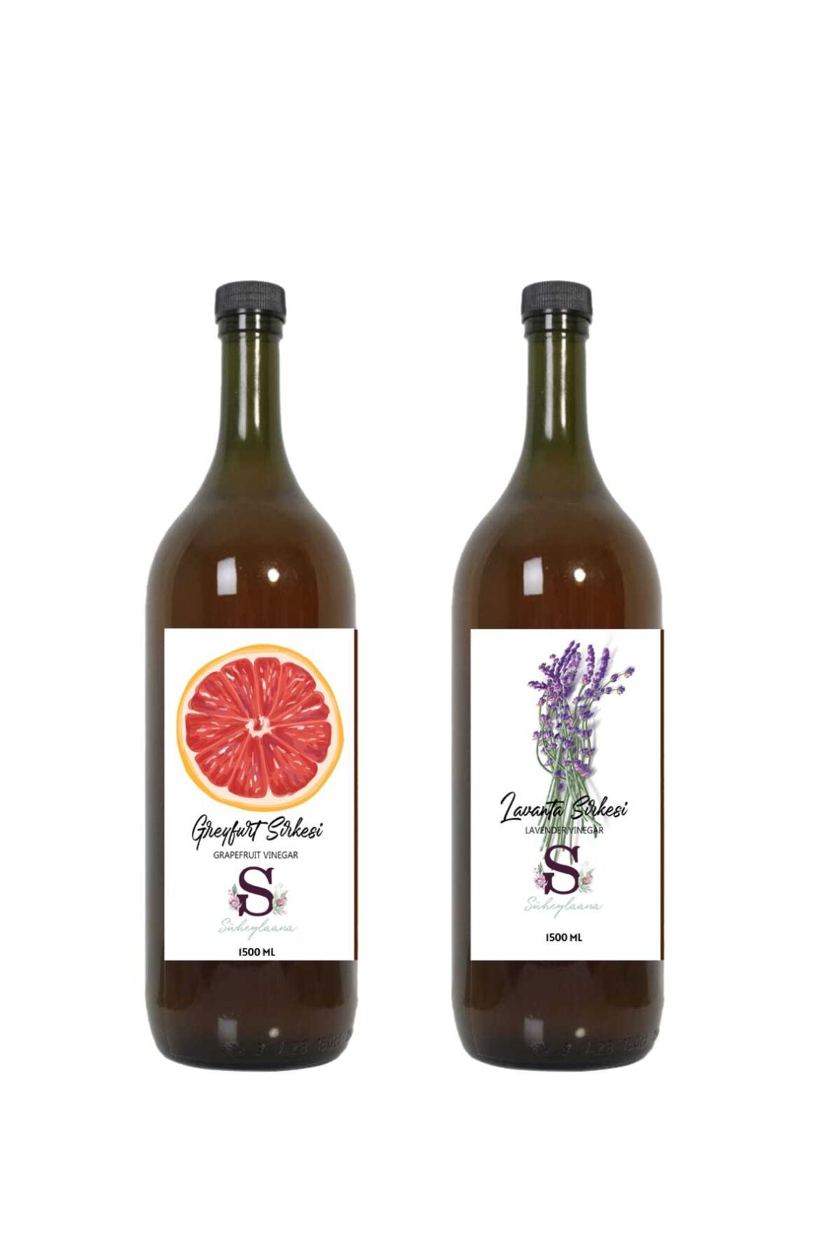 Süheylaana Doğal Greyfurt Sirkesi 1500 Ml - Doğal Lavanta Sirkesi 1500 Ml