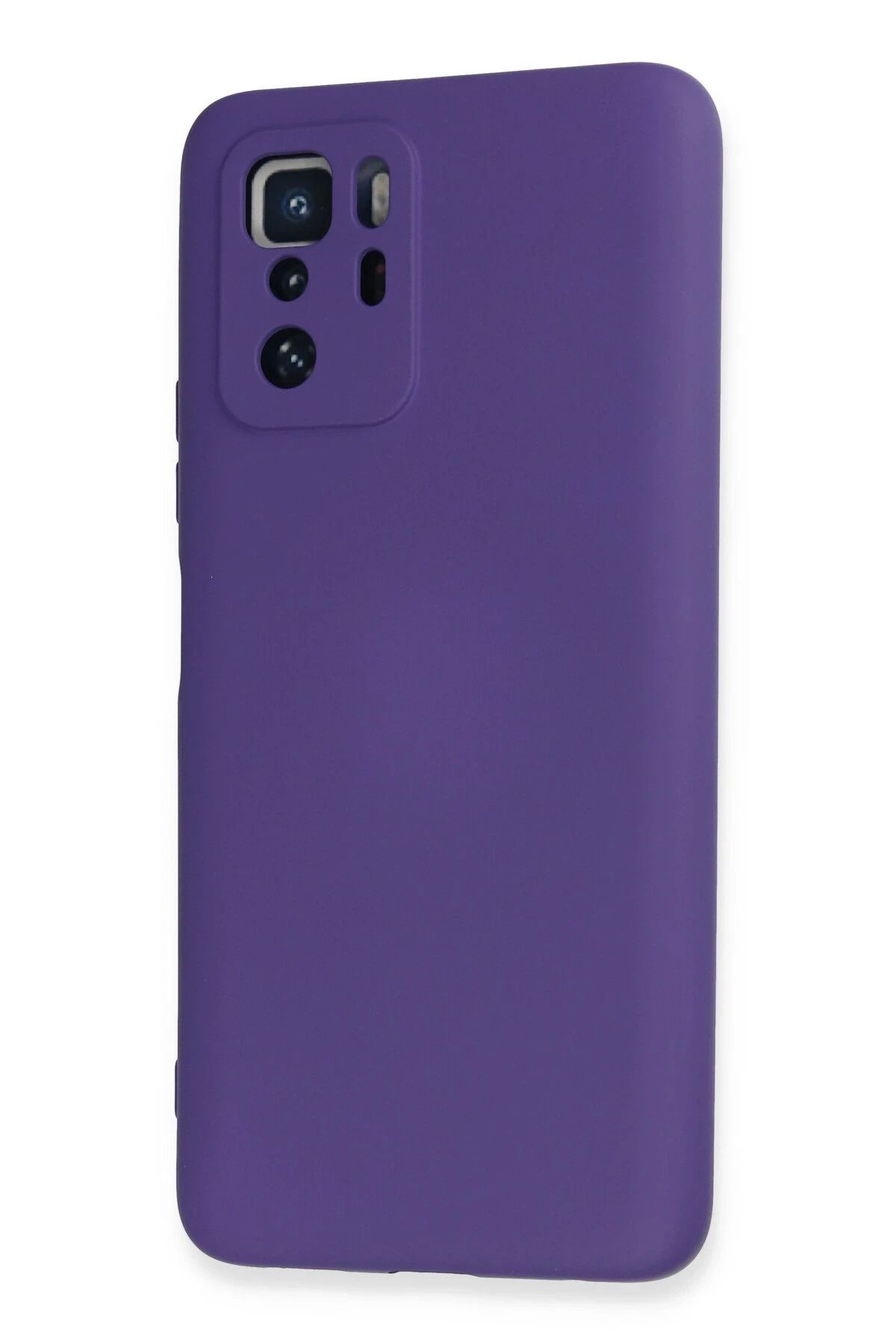 NewFace Xiaomi uyumlu  Poco X3 GT Kılıf Nano içi Kadife Silikon - Mor BSTMY