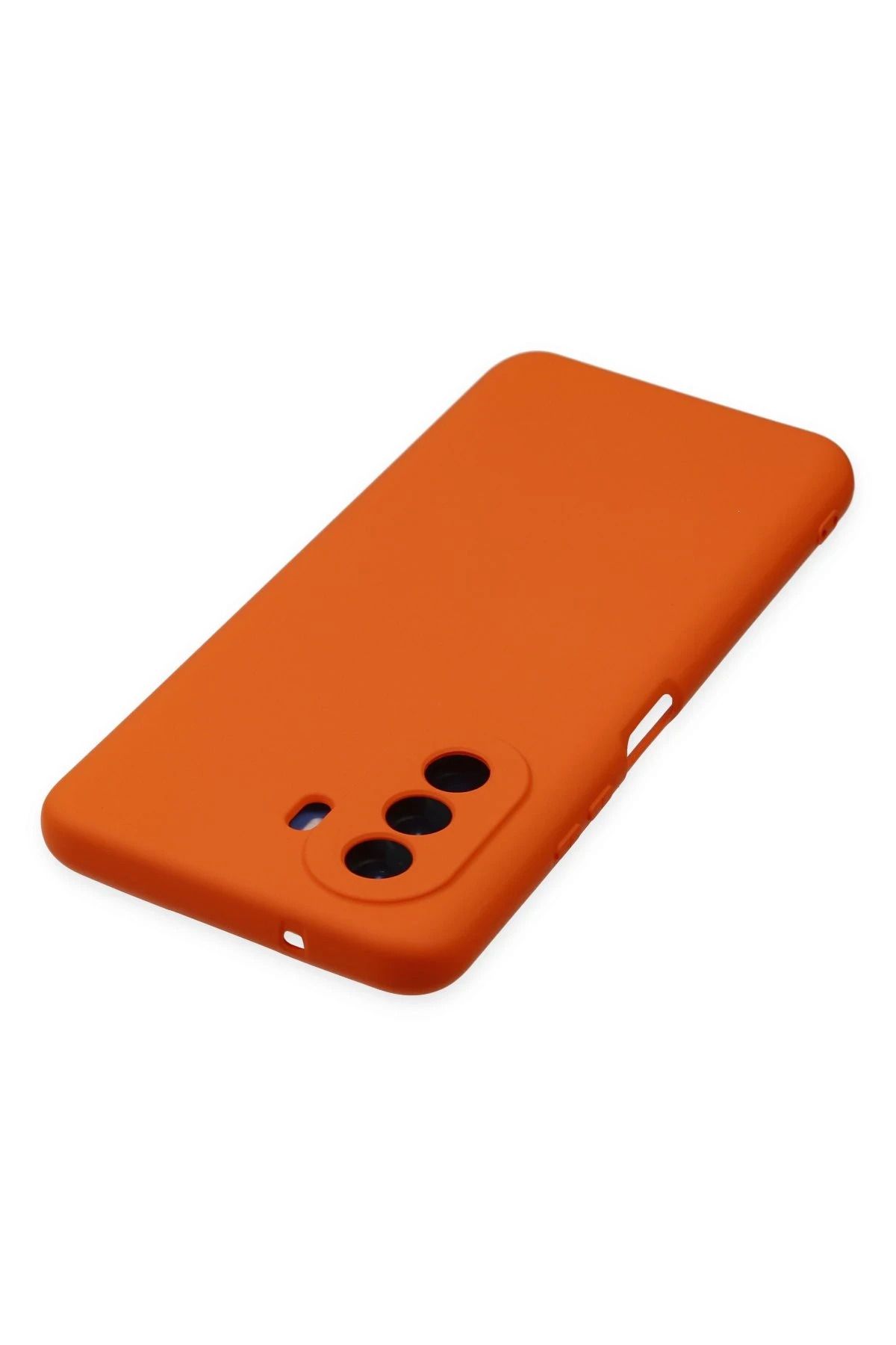 NewFace Huawei Nova Y70 Uyumlu Kılıf Nano içi Kadife Silikon - Turuncu