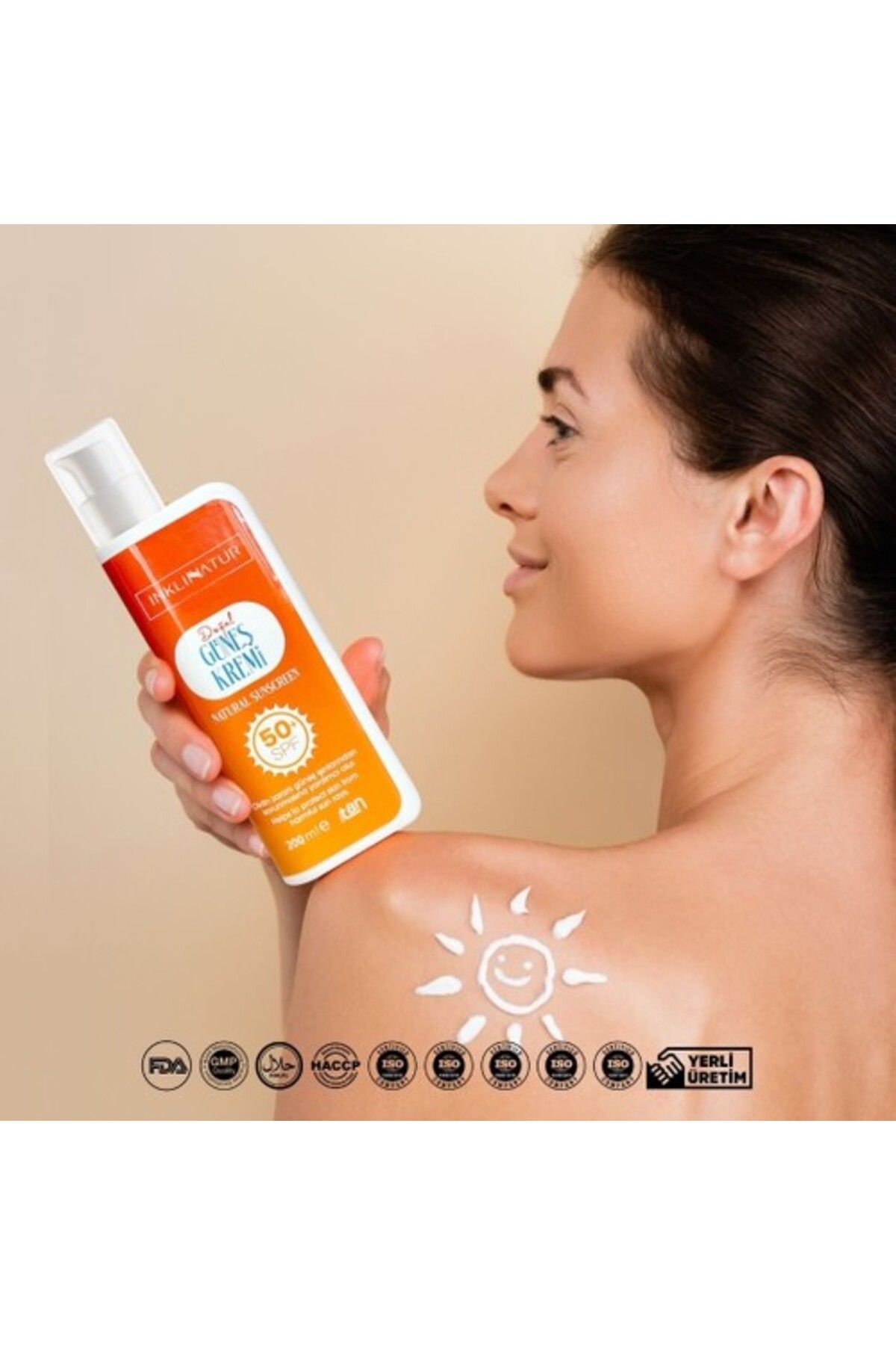 ALVİT Inklınatur Doğal Güneş Kremi 200 Ml 50 Spf