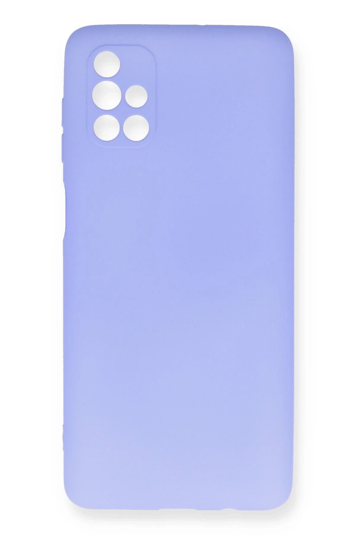 NewFace Samsung Galaxy M51 Kılıf First Silikon - Lila NRMSA