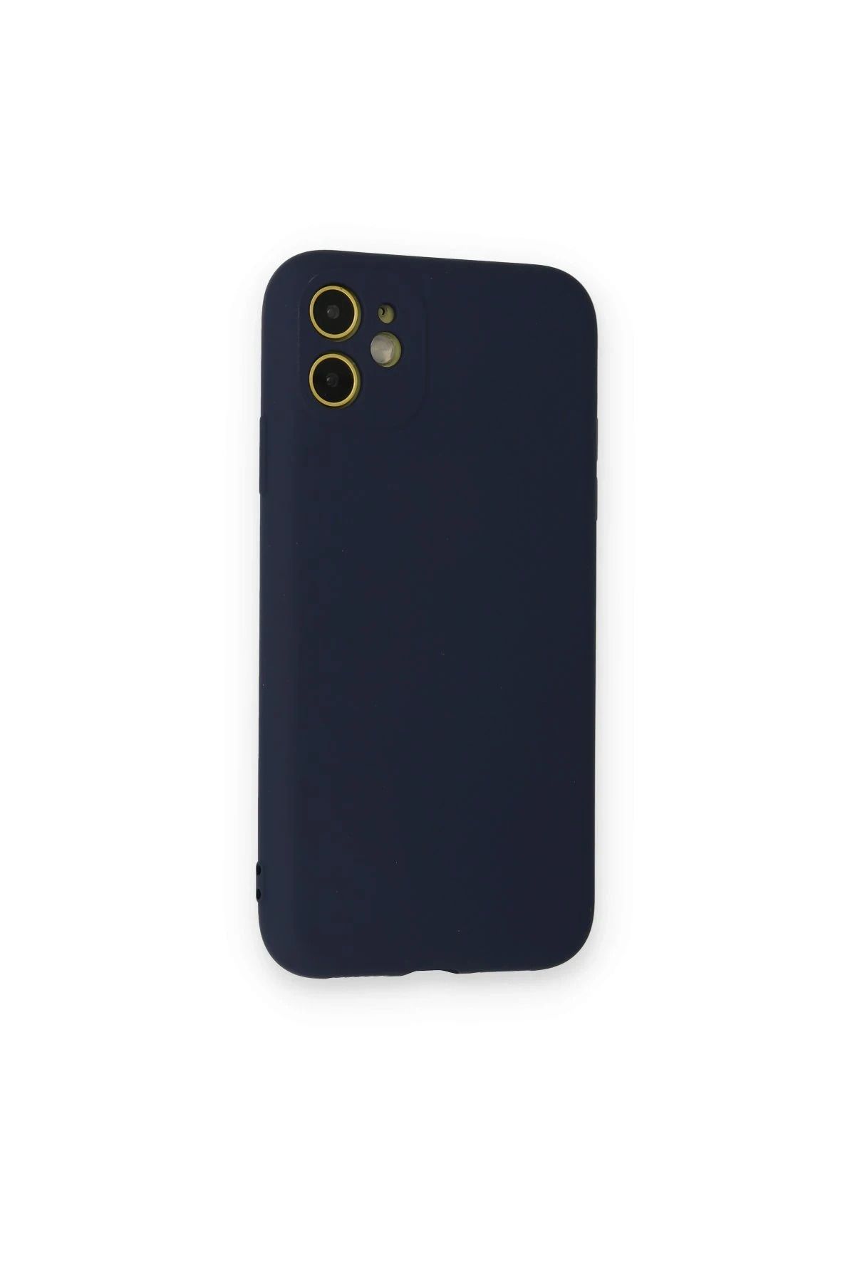 NewFace iPhone 12 Mini Kılıf Nano içi Kadife Silikon - Lacivert BSTMY uyumlu