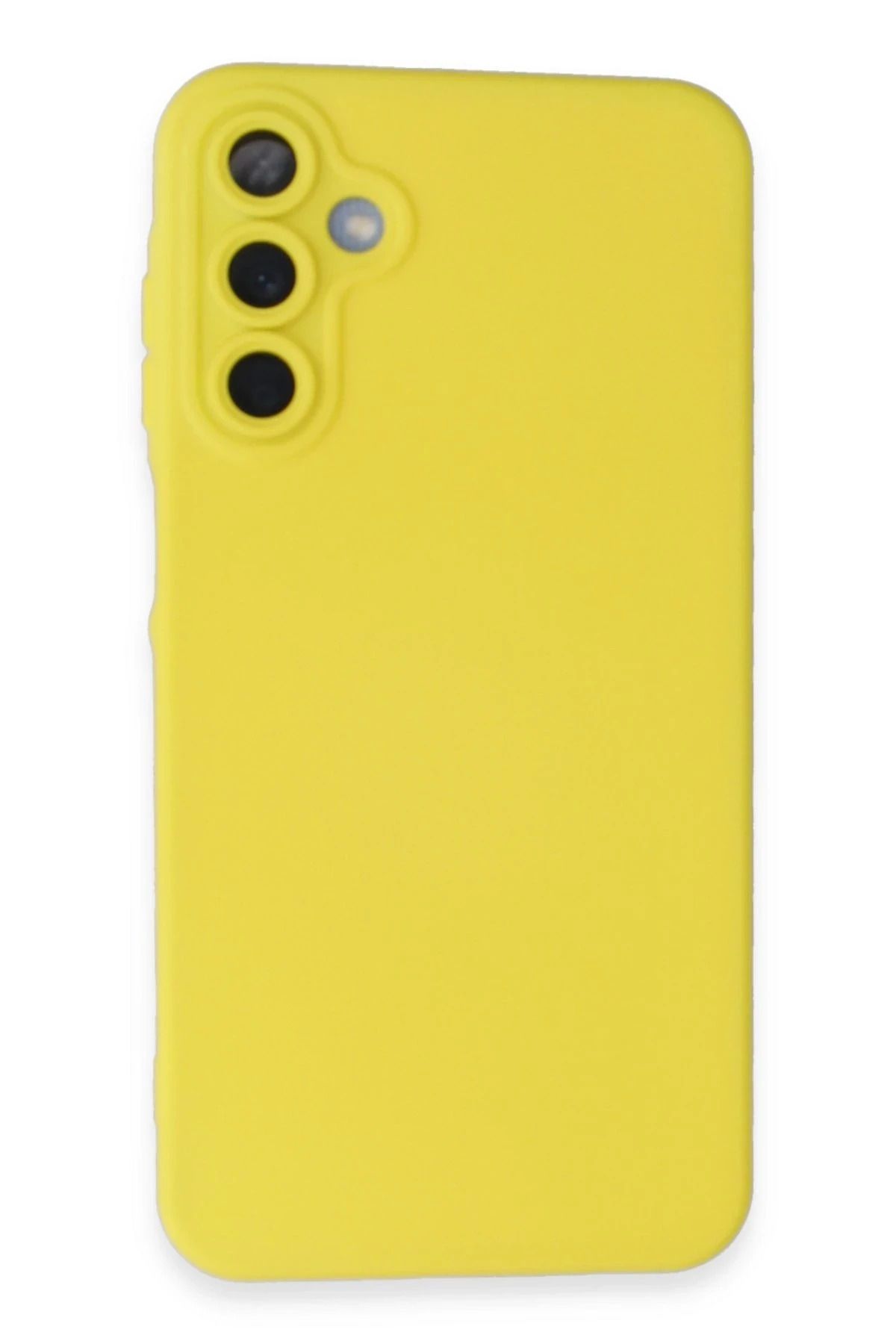 NewFace Samsung Galaxy A25 5G Kılıf Nano içi Kadife Silikon - Sarı BSTMY
