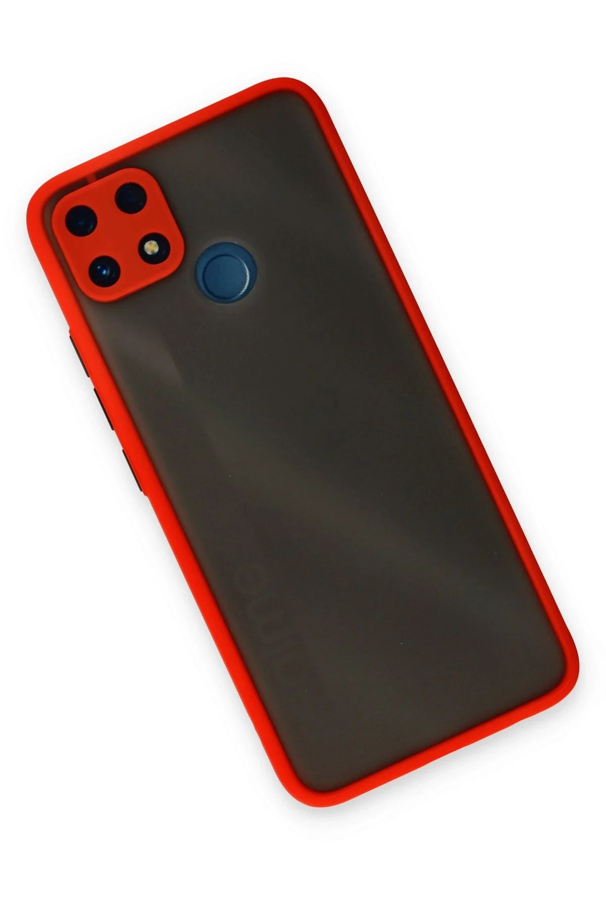 NewFace Realme C25 Kılıf Montreal Silikon Kapak - Kırmızı BSTMY