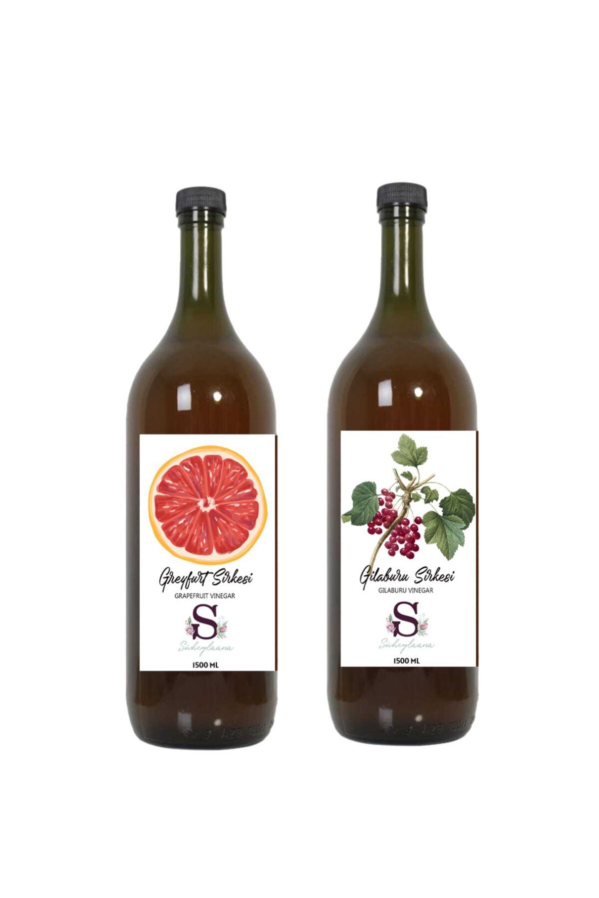 Süheylaana Doğal Greyfurt Sirkesi 1500 Ml - Doğal Gilaburu Sirkesi 1500 Ml