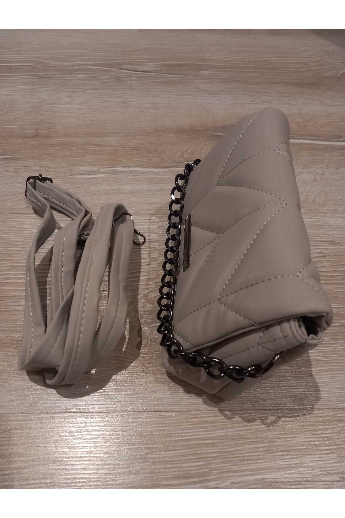 MODA Saten Mini Boy Mıknatıs Kapaklı Omuz Çantası