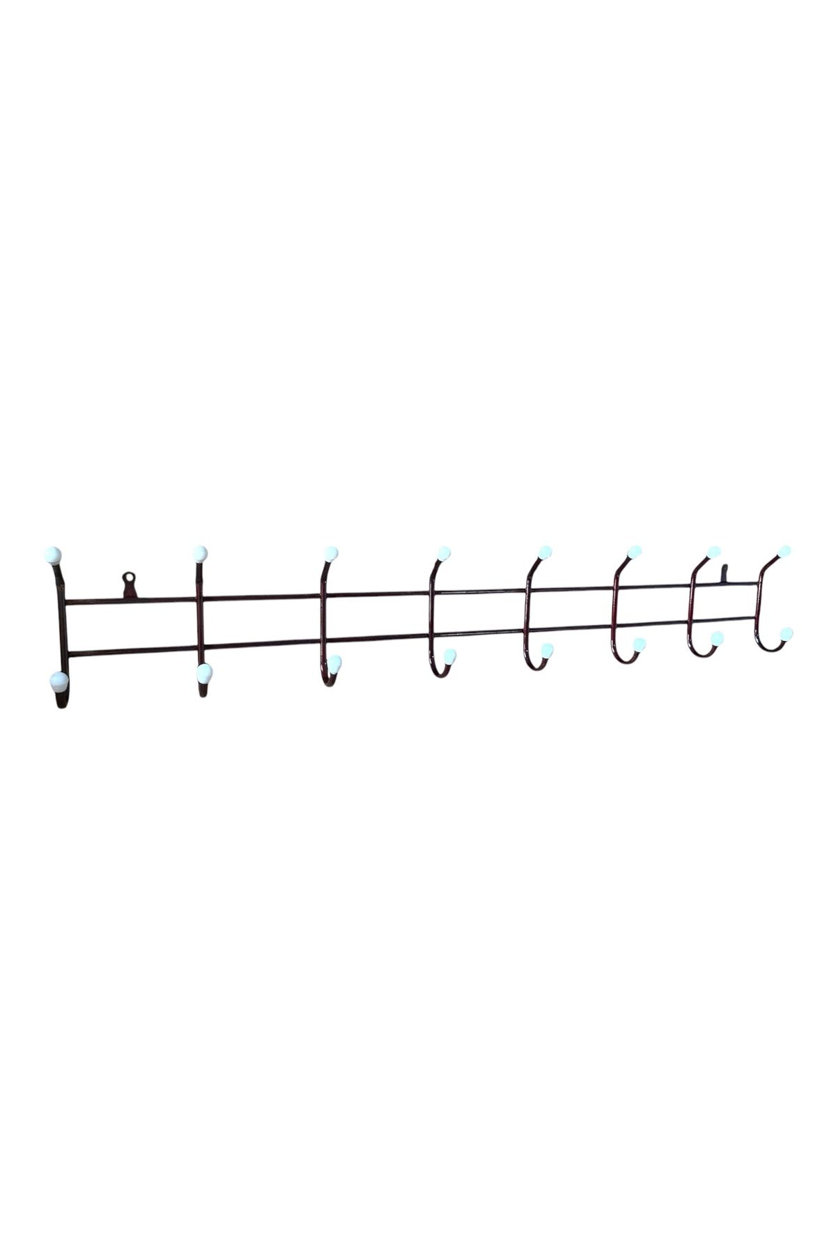 YARGICI Home Kahverengi Metal Duvar Askısı 6’lı Kıyafet Havlu Çanta Askılığı
