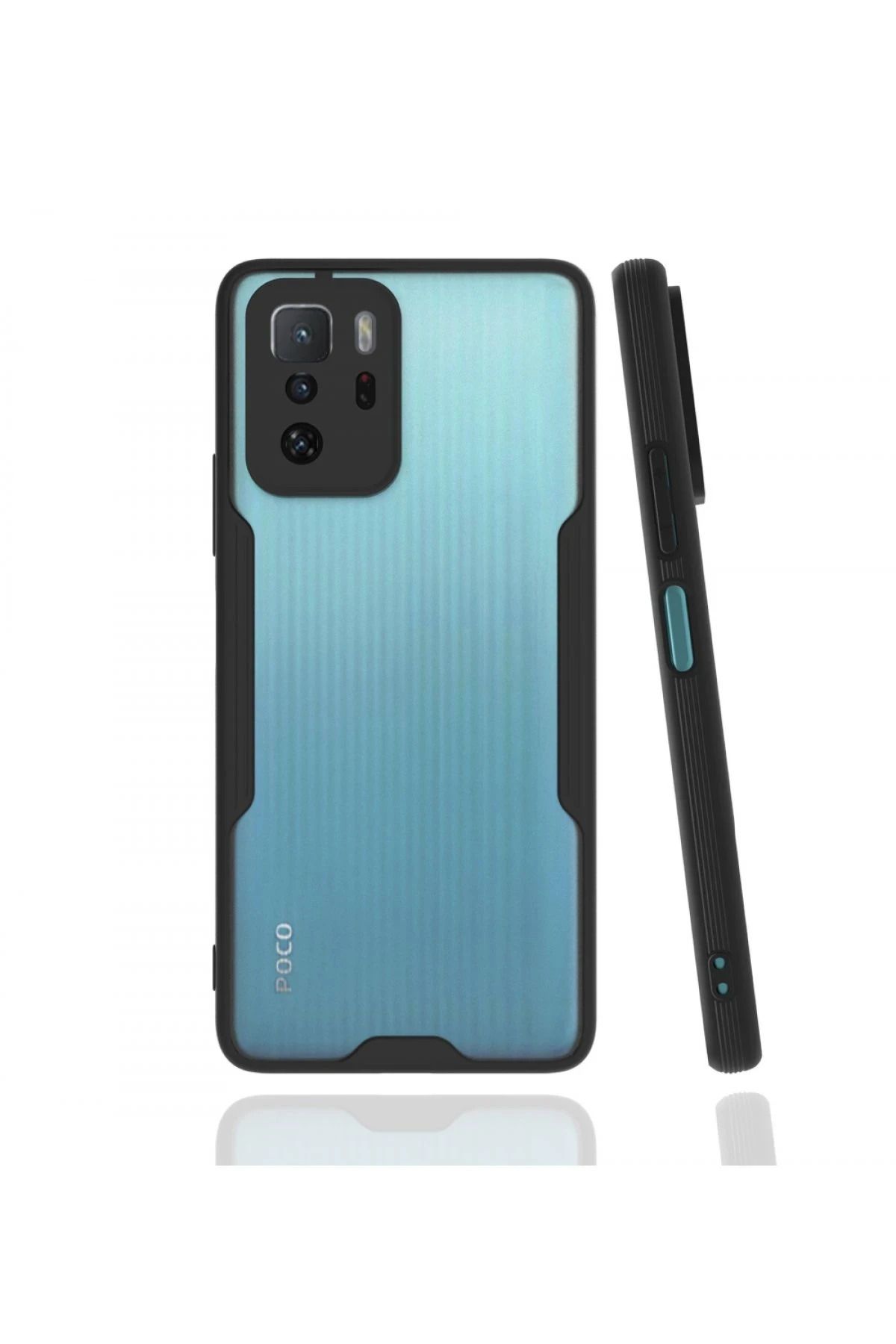 NewFace Xiaomi Poco X3 GT Kılıf Platin Silikon - Siyah SVLRS