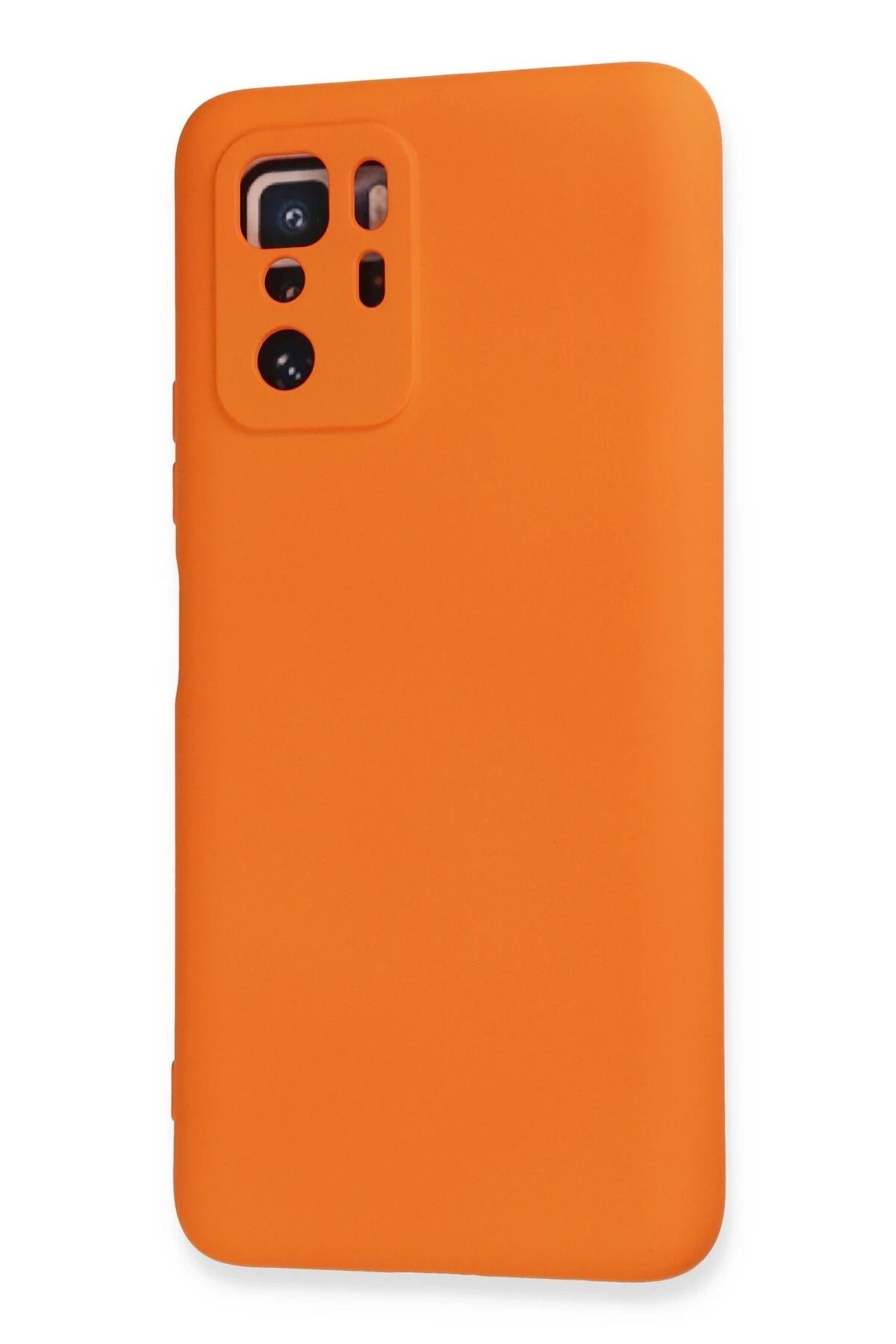 NewFace Xiaomi Poco X3 GT Kılıf Nano içi Kadife Silikon - Turuncu BSTMY