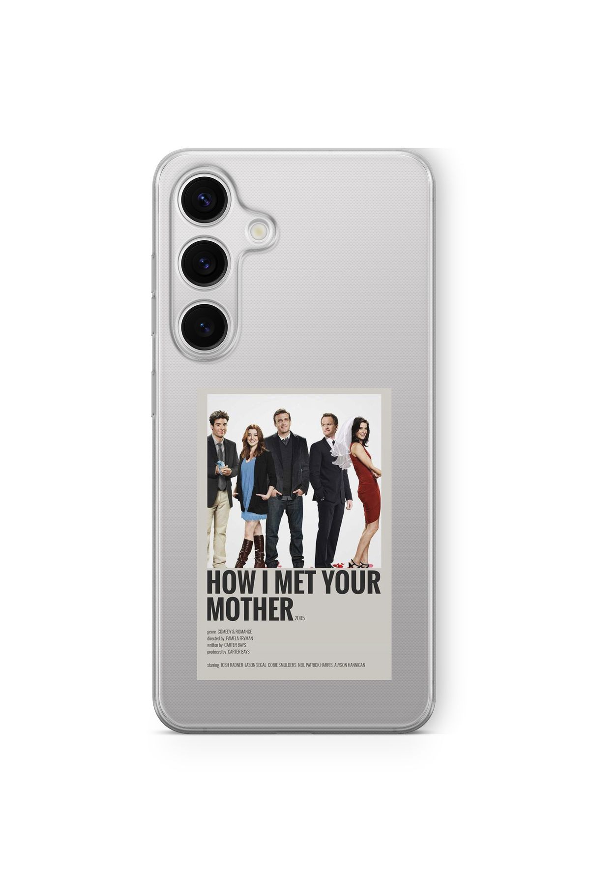 Space Star Samsung Galaxy A25 Uyumlu HIMYM Poster Tasarım Baskılı Şeffaf Kılıf