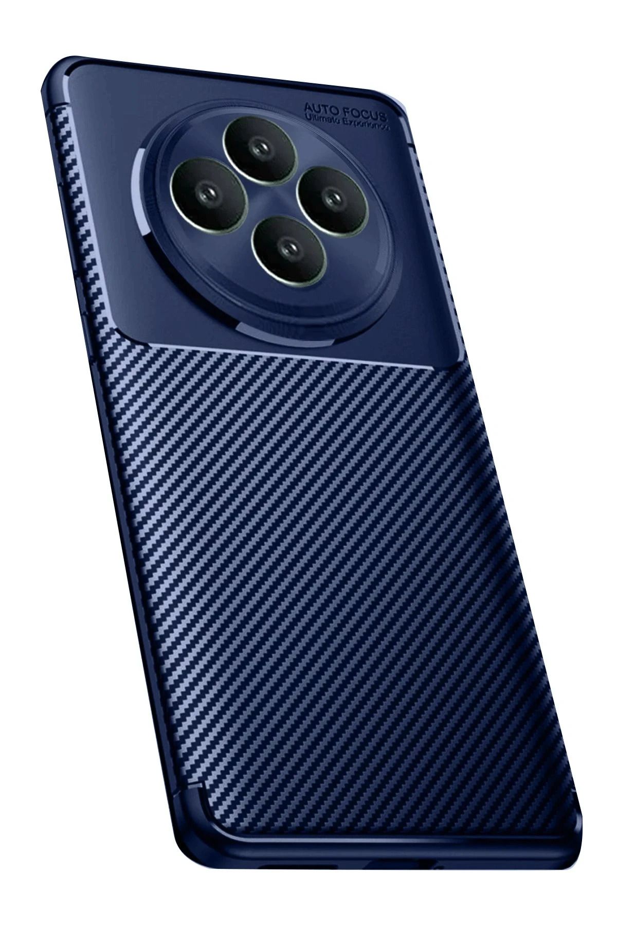 NewFace Reno 11 FS Kılıf Auto Focus Karbon Kapak - Lacivert BSTMY