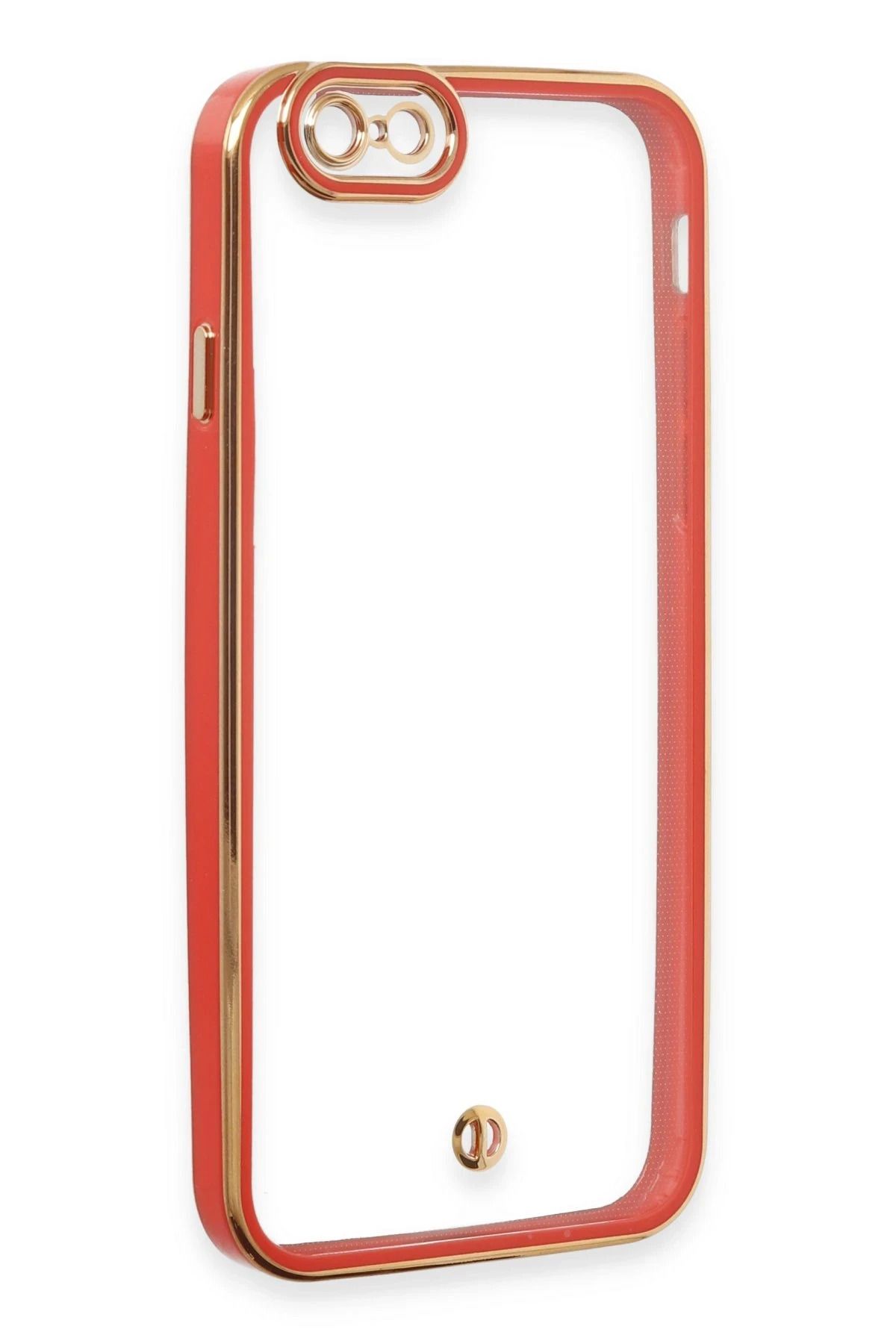 NewFace iPhone 6 Kılıf Liva Lens Silikon - Kırmızı FLKRY