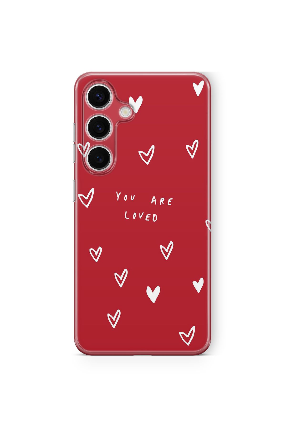 Space Star Samsung Galaxy A34 Uyumlu You Are Loved Tasarım Baskılı Şeffaf Kılıf