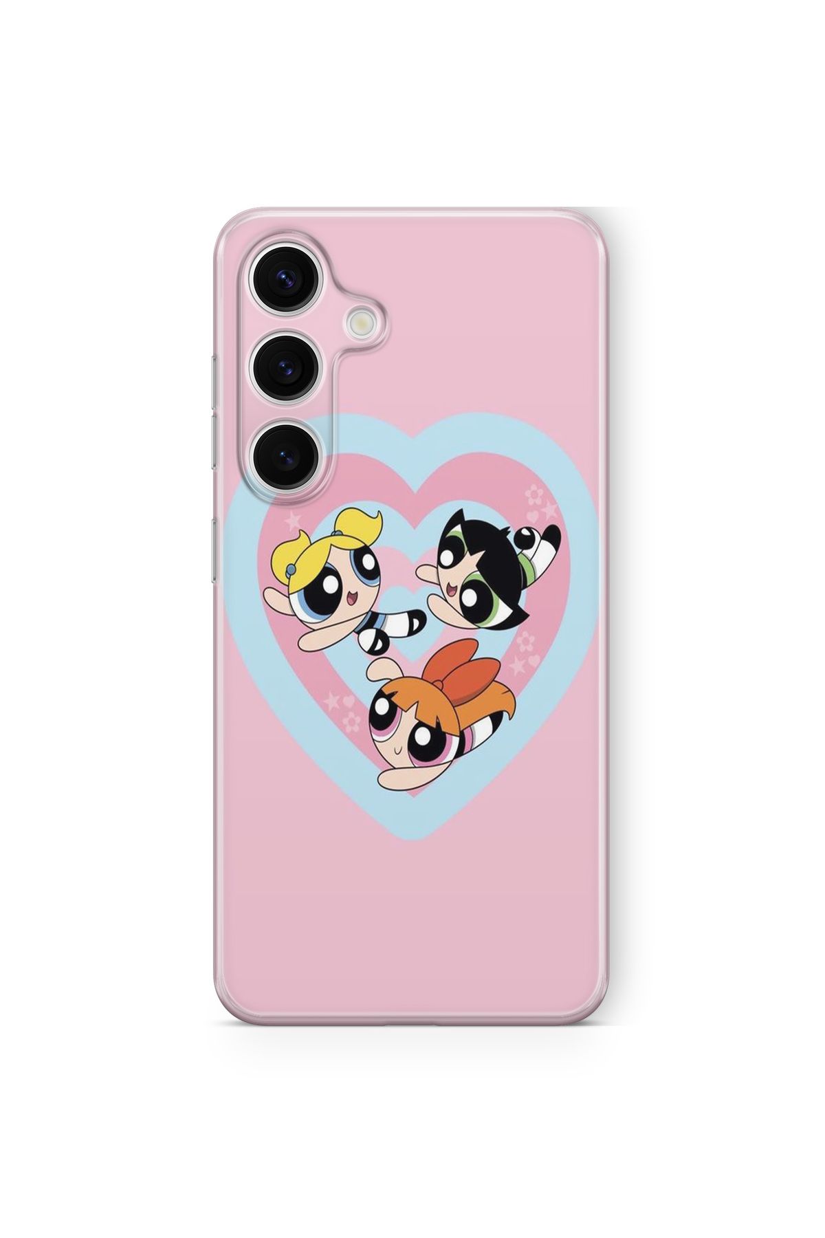 Space Star Samsung Galaxy A16 Uyumlu Powerpuff Girls Tasarım Baskılı Şeffaf Kılıf