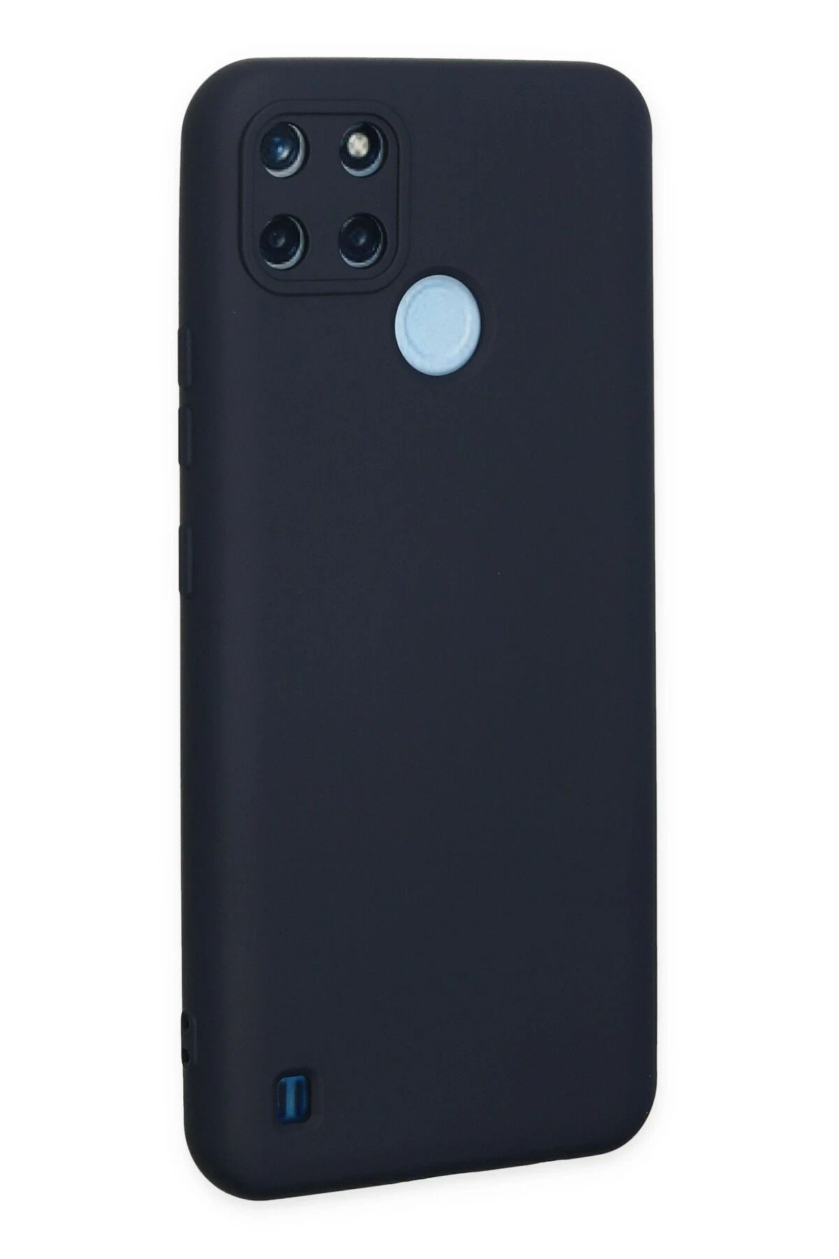 NewFace Realme C25Y Uyumlu Kılıf Nano içi Kadife Silikon - Lacivert BSTMY
