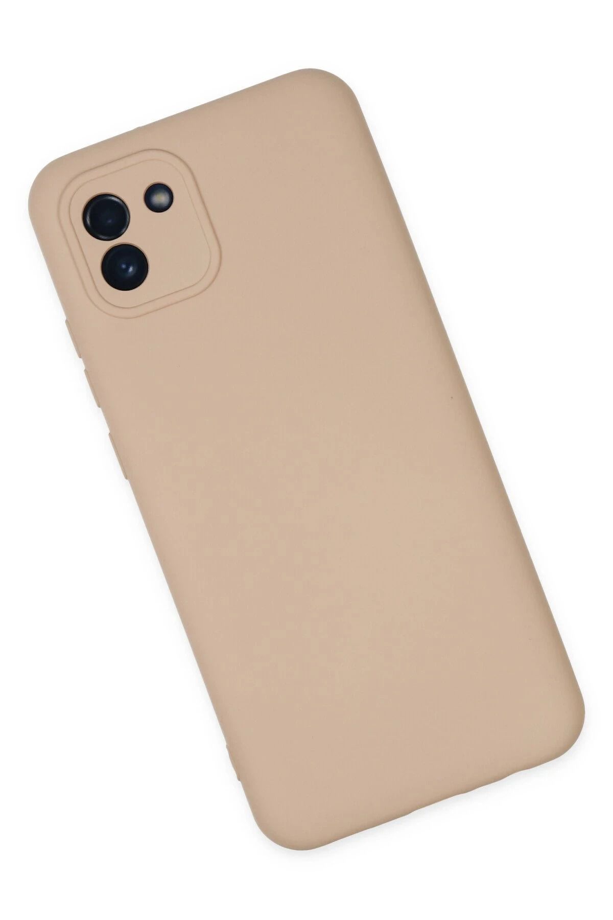 NewFace Galaxy A03 Kılıf Nano içi Kadife Silikon - Pudra SVLRS