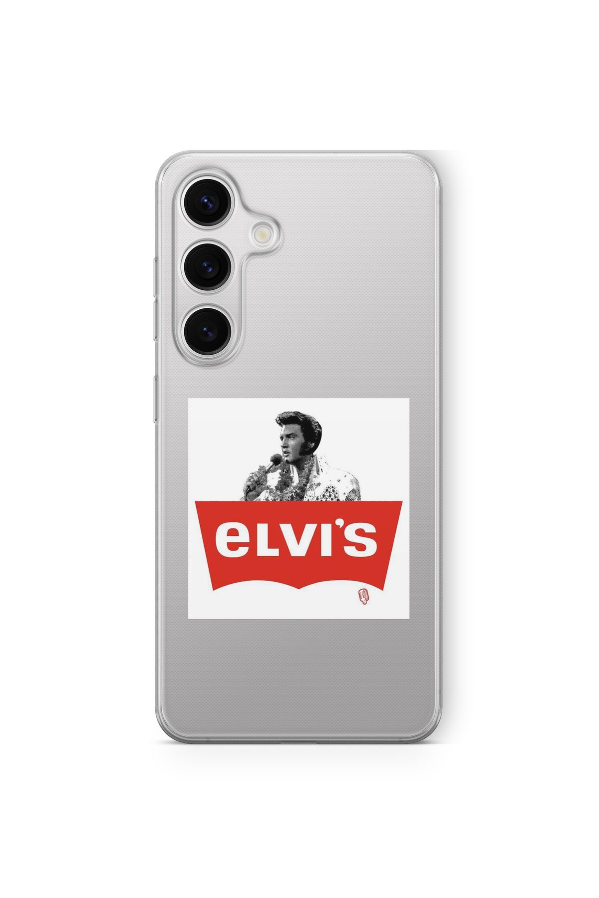 Space Star Samsung Galaxy A16 Uyumlu Elvis Tasarım Baskılı Şeffaf Kılıf