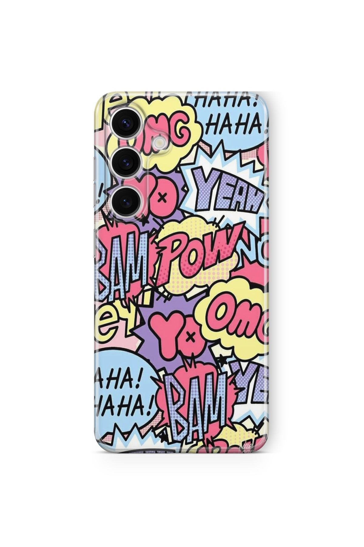 Space Star Samsung Galaxy A15 Uyumlu Pop Art Tasarım Baskılı Şeffaf Kılıf