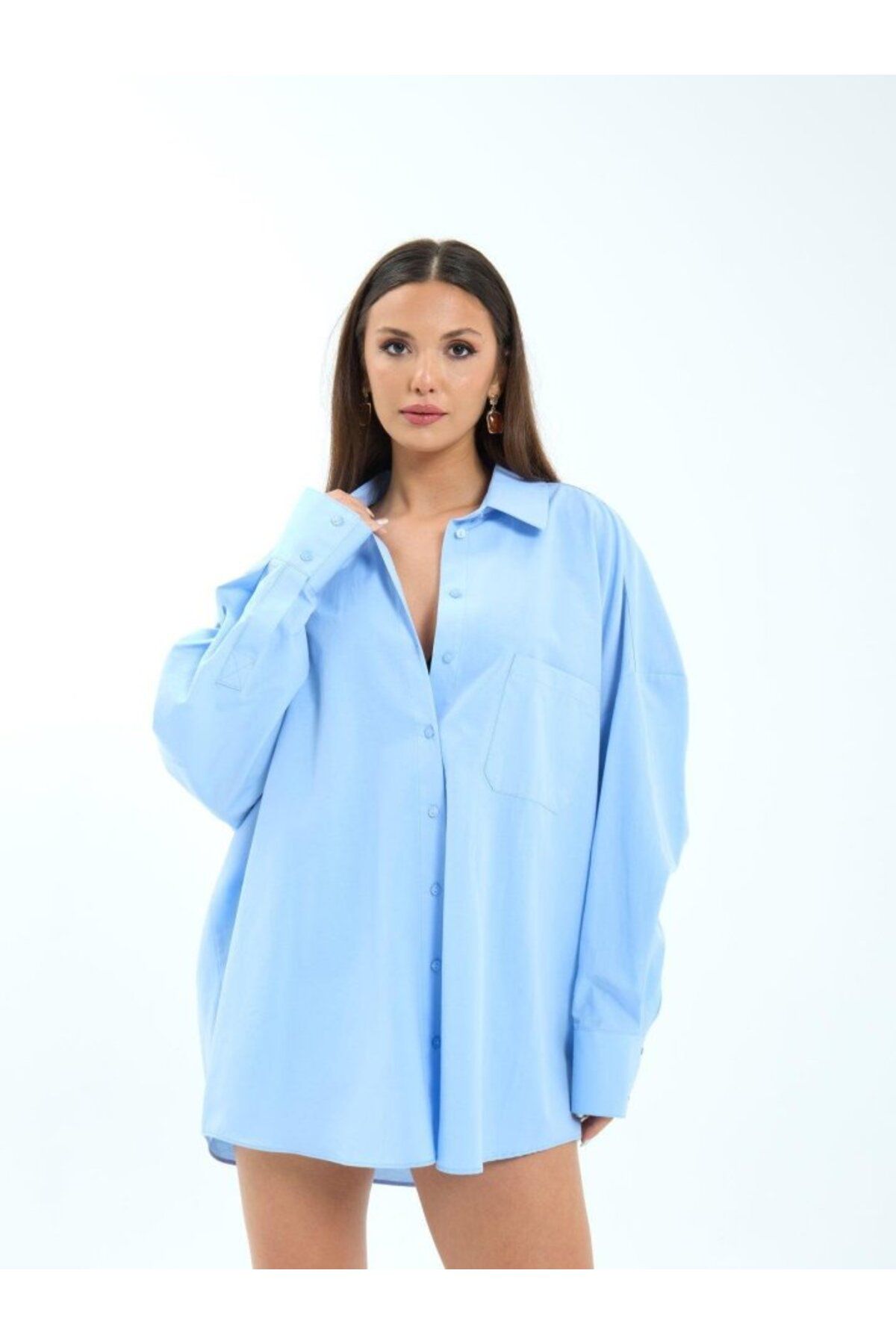 ARUZ MODA 7388 GÖMLEK-MAVİ