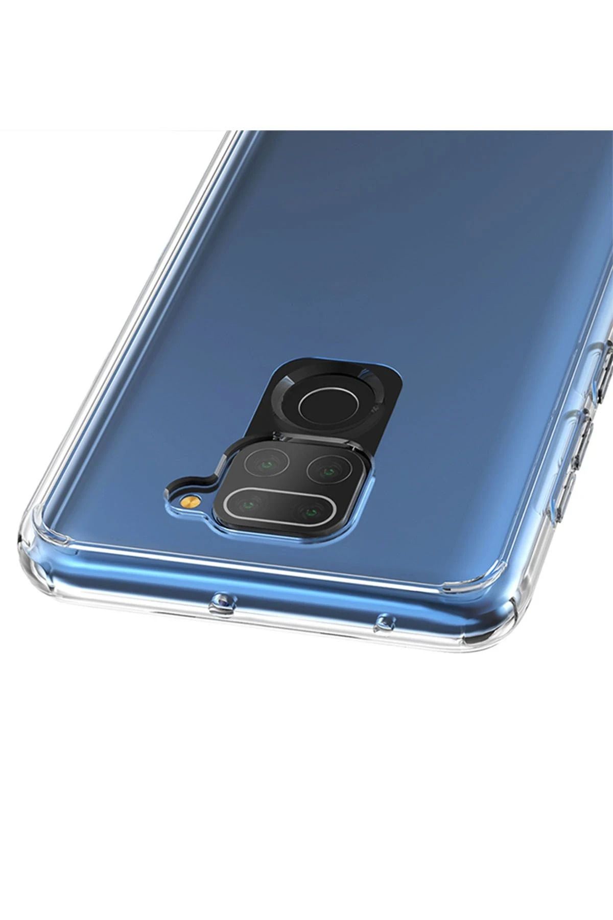 NewFace Xiaomi Redmi Note 9 Kılıf Lüx Şeffaf Silikon - Şeffaf BSTMY