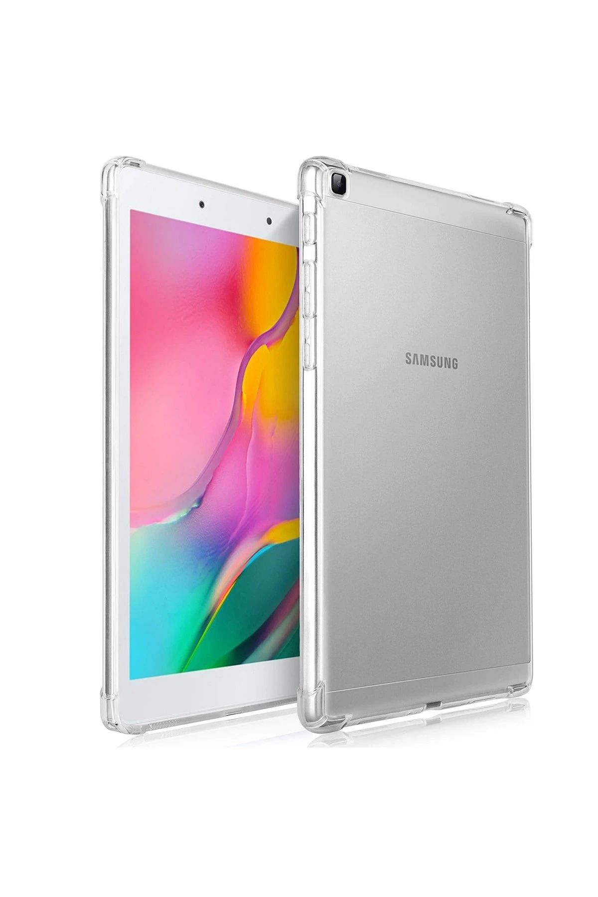 NewFace Samsung Galaxy T290 Tab A 8 Kılıf Anti Şeffaf Tablet Silikon - Şeffaf BSTMY