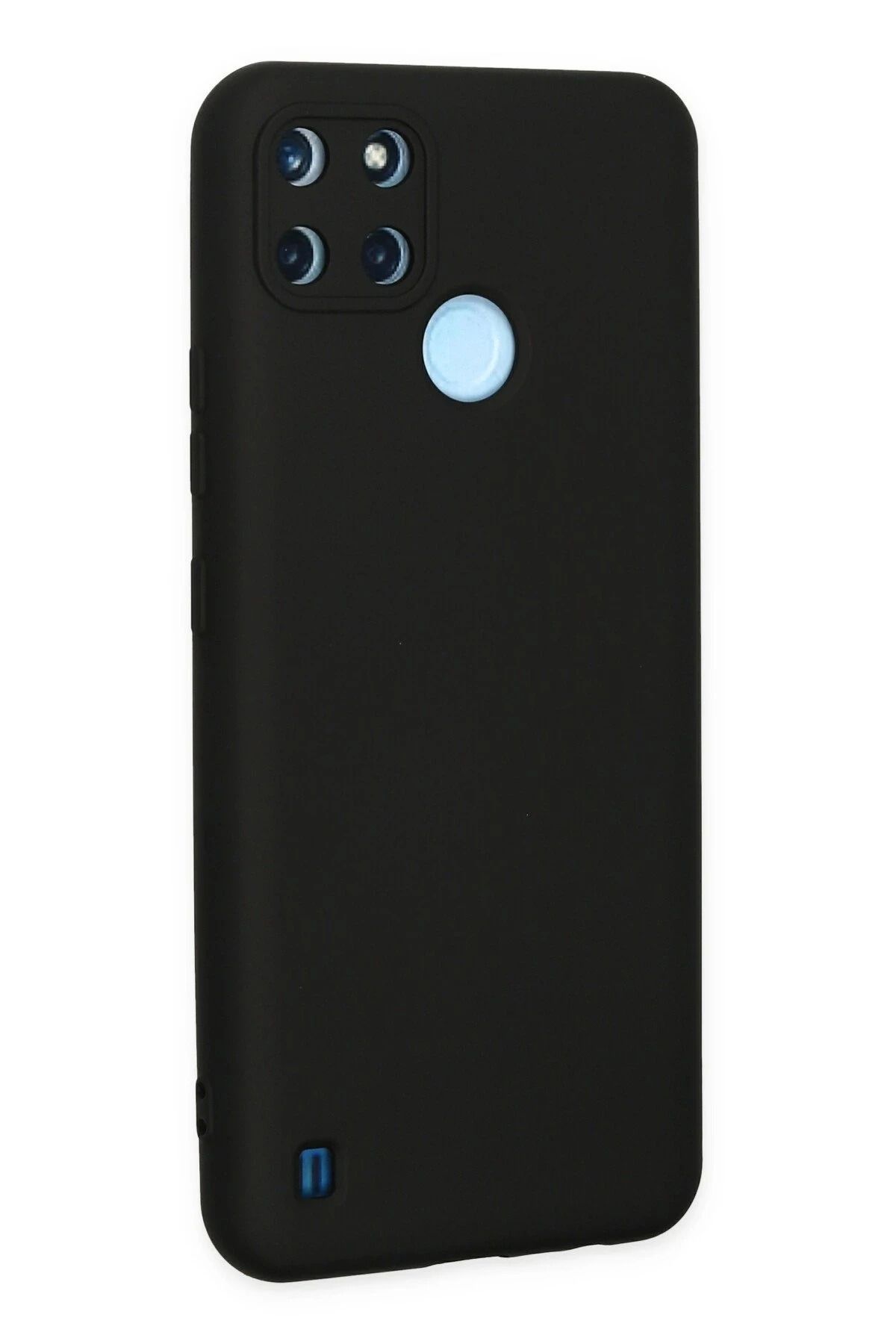 NewFace Realme C25Y uyumlu Kılıf Nano içi Kadife Silikon - Siyah WLZOR