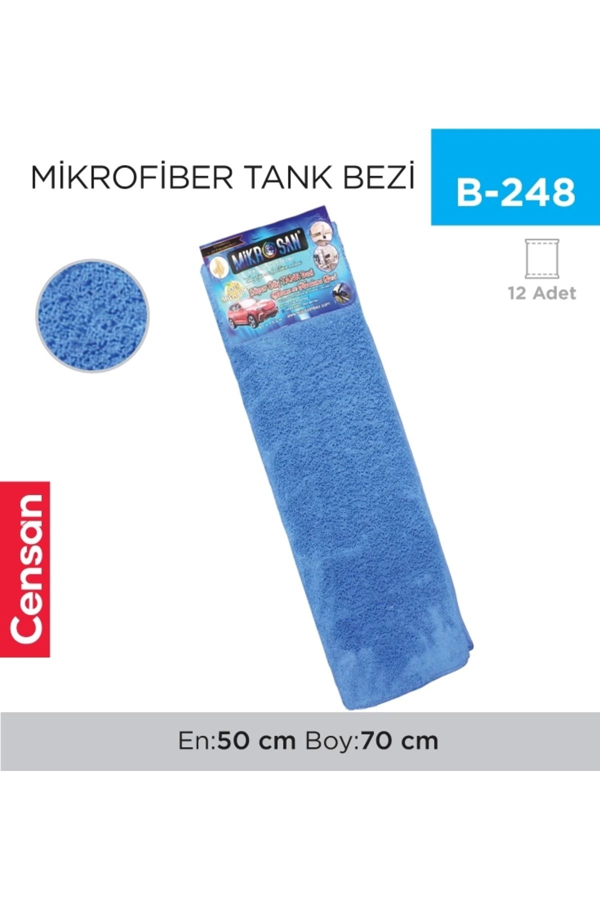 Censan MİKROFİBER TANK BEZİ 50*70 CM