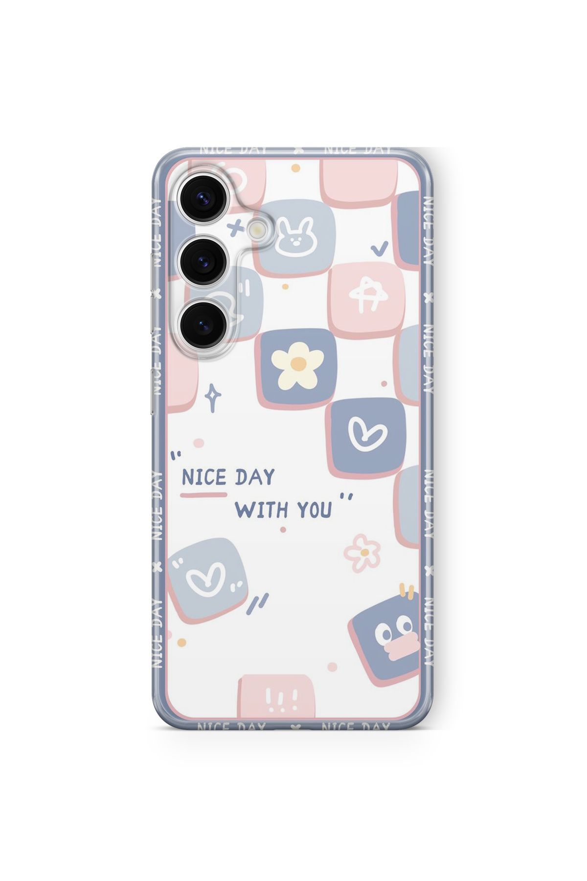 Space Star Samsung Galaxy A34 Uyumlu Nice Day Tasarım Baskılı Şeffaf Kılıf
