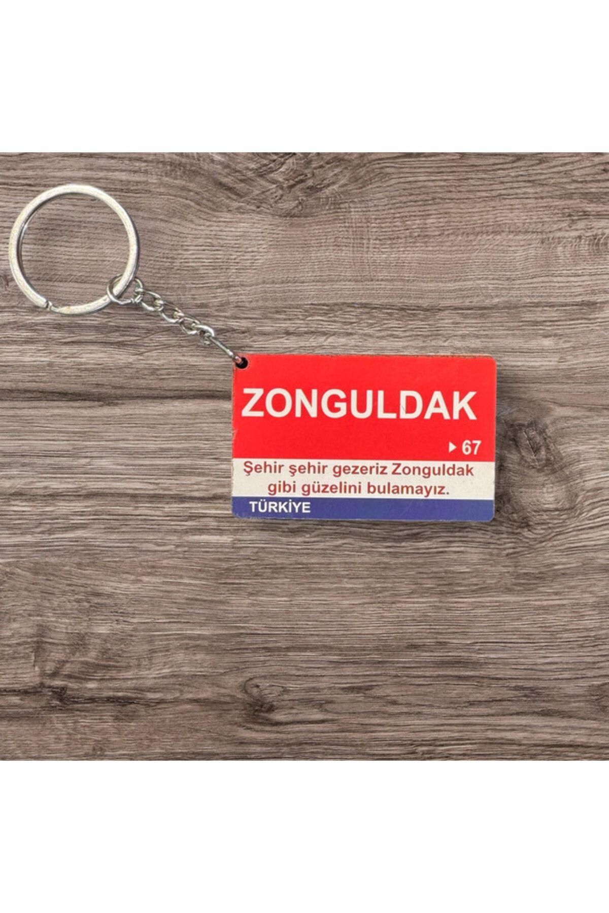 RoyalVance Zonguldak Ahşap Anahtarlık – İl ve Şehir Temalı Hediyelik