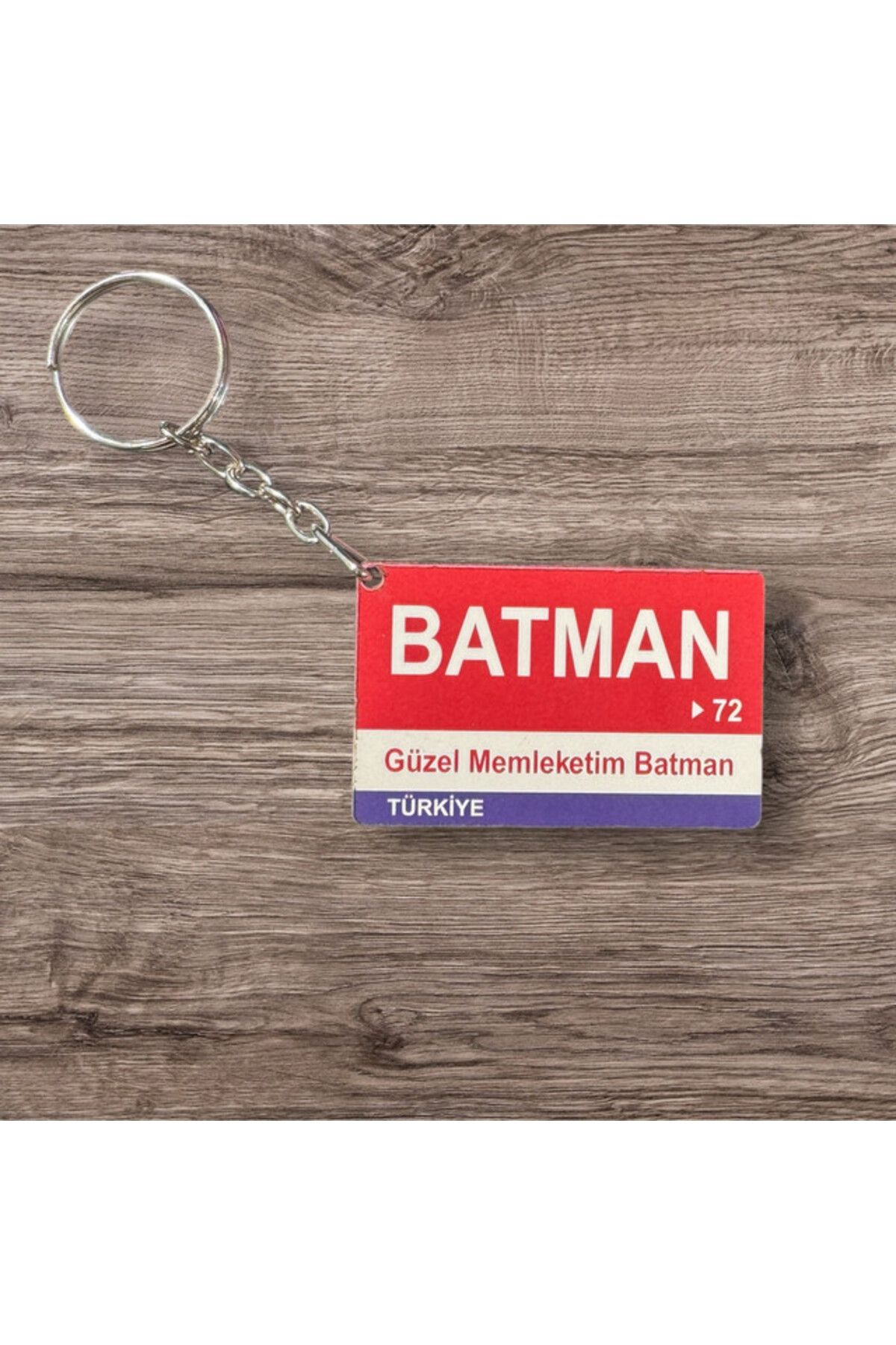 RoyalVance Batman Ahşap Anahtarlık – İl ve Şehir Temalı Hediyelik