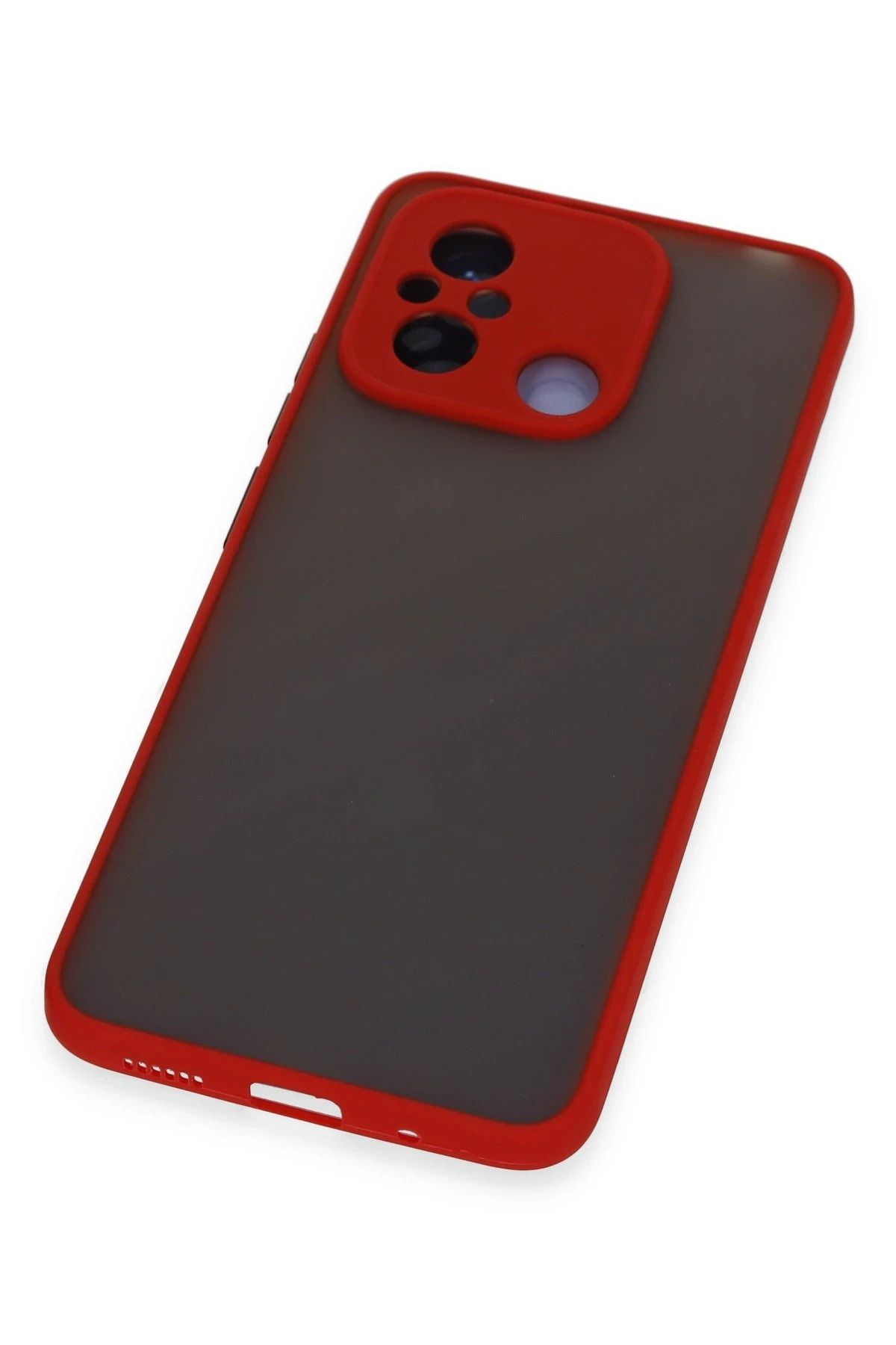 NewFace Xiaomi Redmi 12C Kılıf Montreal Silikon Kapak - Kırmızı SVLRS