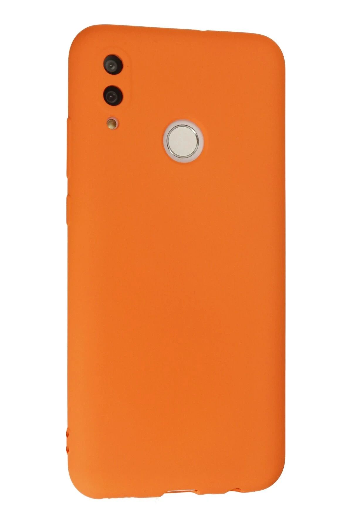 NewFace Huawei P Smart 2019 Uyumlu Kılıf Nano içi Kadife Silikon - Turuncu SVLRS
