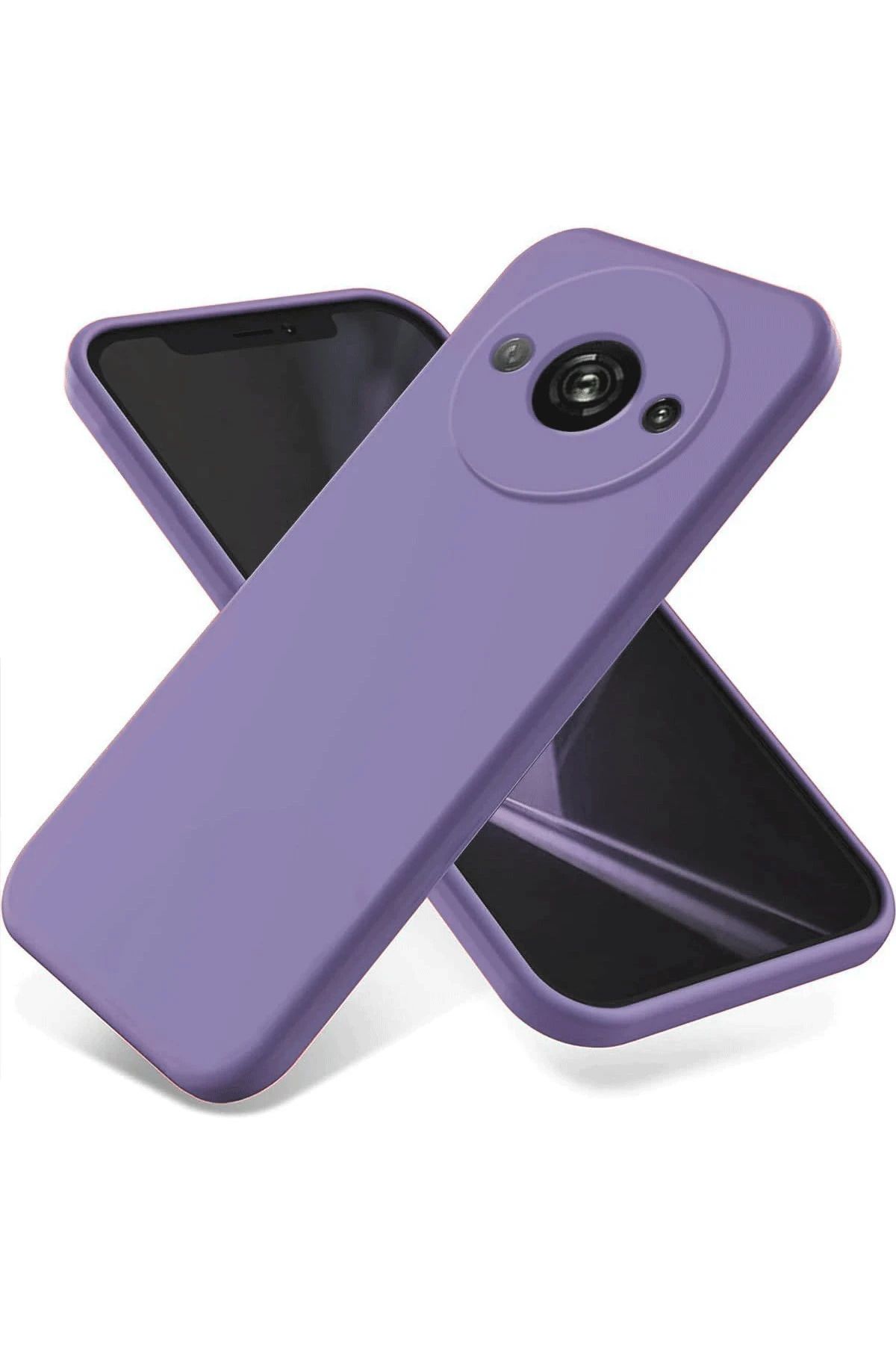NewFace Xiaomi Redmi A3 4G Kılıf First Silikon - Lila BSTMY