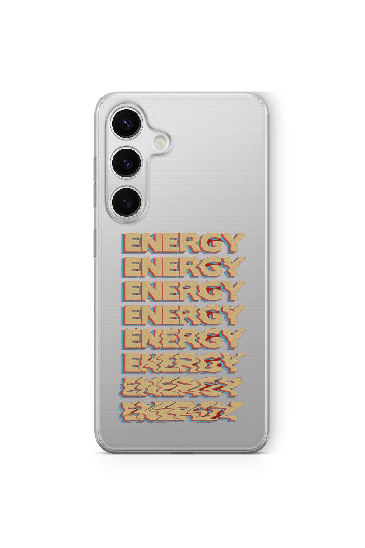 Space Star Samsung Galaxy A15 Uyumlu Energy Tasarım Baskılı Şeffaf Kılıf