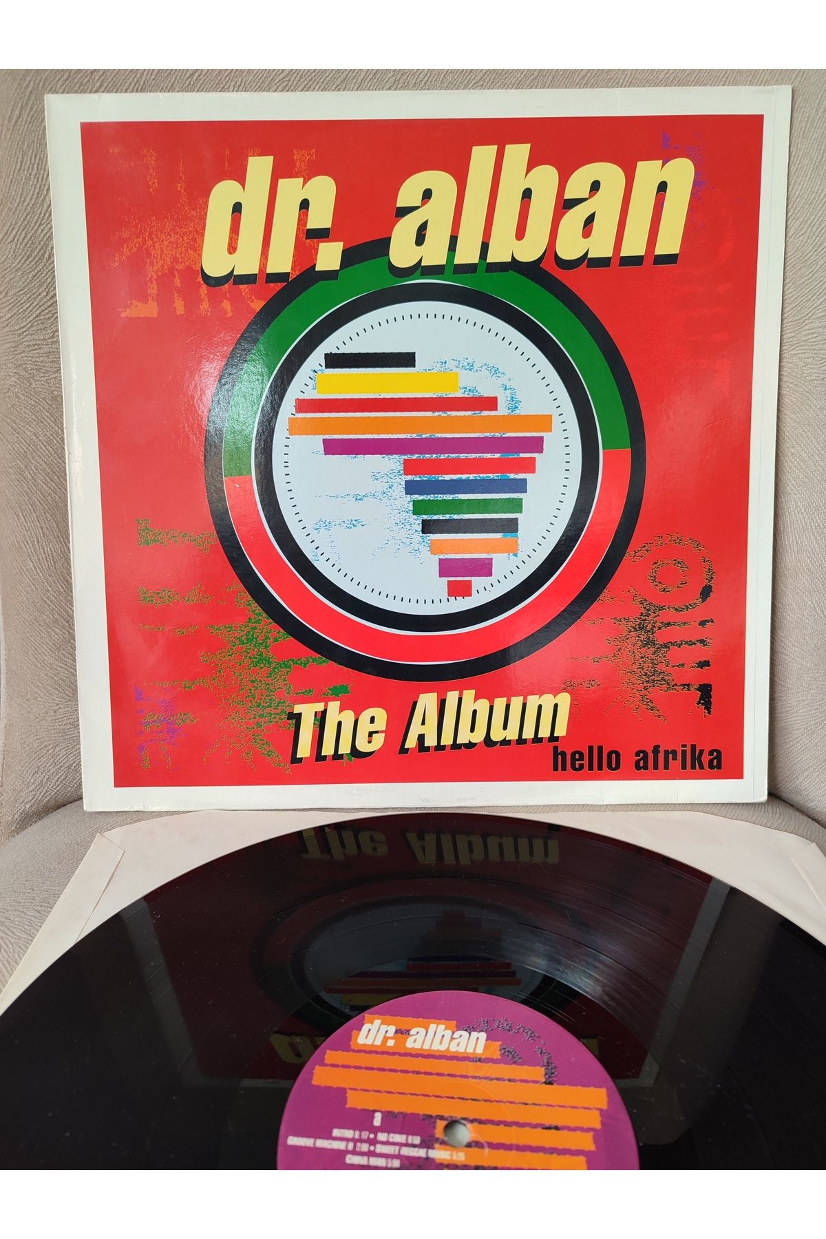 Plakperest DR. ALBAN - The Album ( Hello Afrika ) 1991 Almanya Basım LP Plak Albüm 2.EL