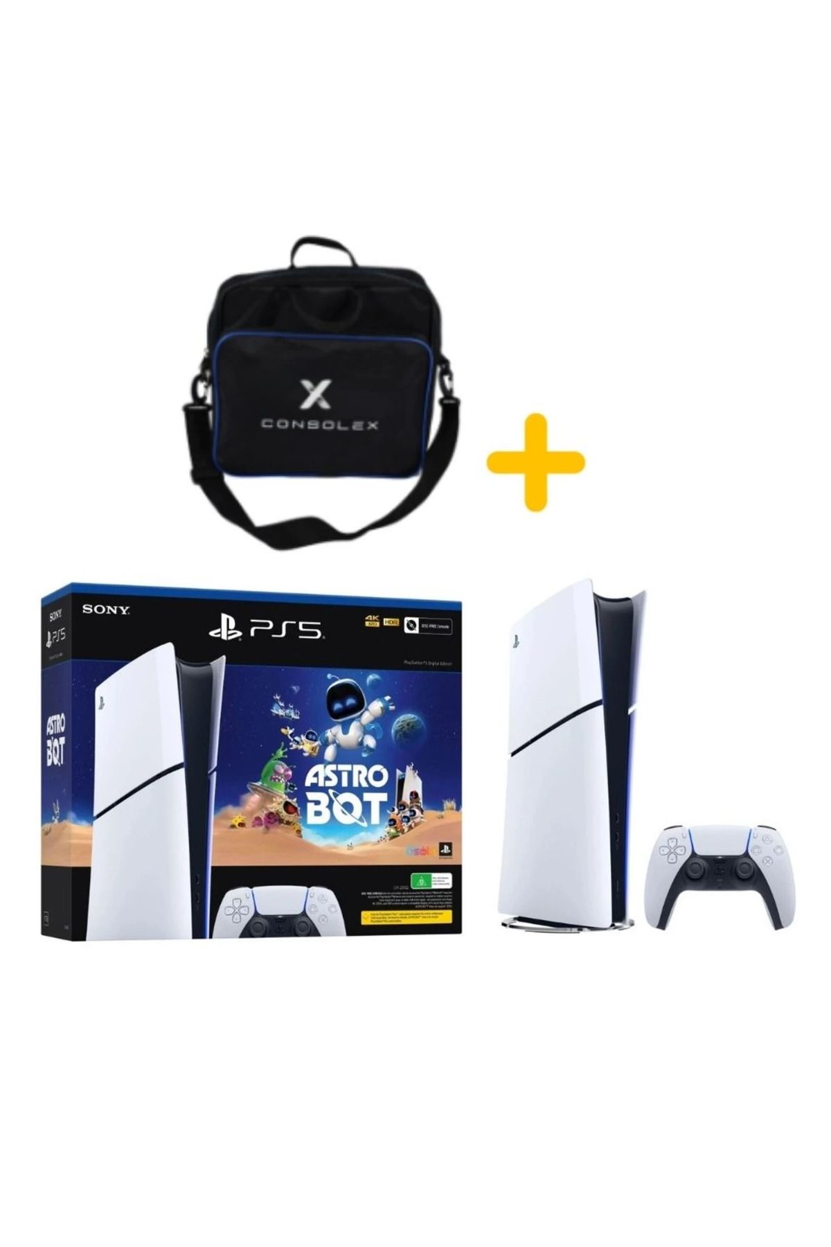 Sony Playstation 5 Astro Bot - CFI 2016 Avrupa - Slim Dijital Versiyon - Tek Kol + ÇANTA