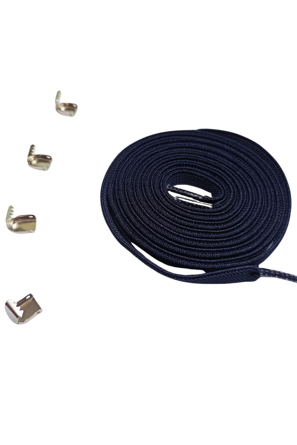 Mawrond Sıkıştırmalı Metal Klipsli ,Pratik, Elastik, Bağlanmayan, 100 cm,Ayakkabı Bağcığı, 1 Çift