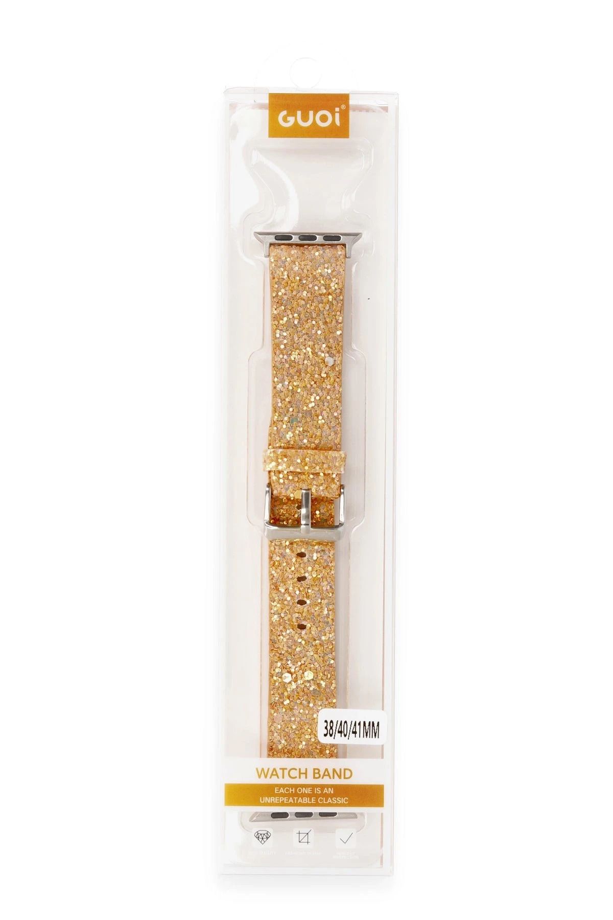 NewFace Apple Watch 42mm Starry Taşlı Kordon - Pudra BSTMY