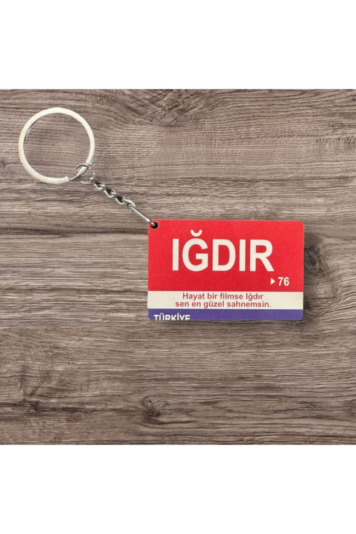RoyalVance Iğdır Ahşap Anahtarlık – İl ve Şehir Temalı Hediyelik