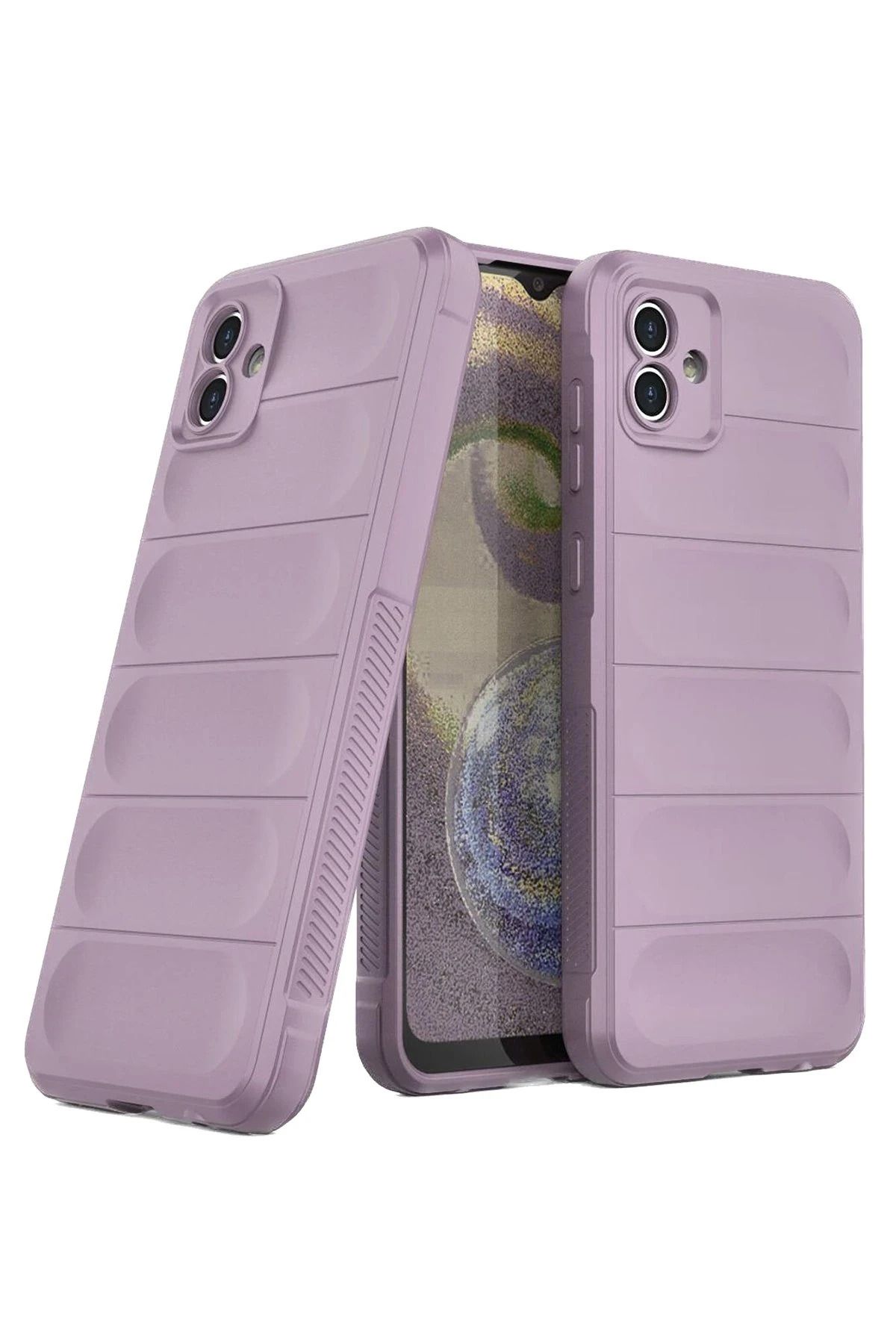 NewFace Galaxy A05 uyumlu  Kılıf Optimum Silikon - Mor BSTMY