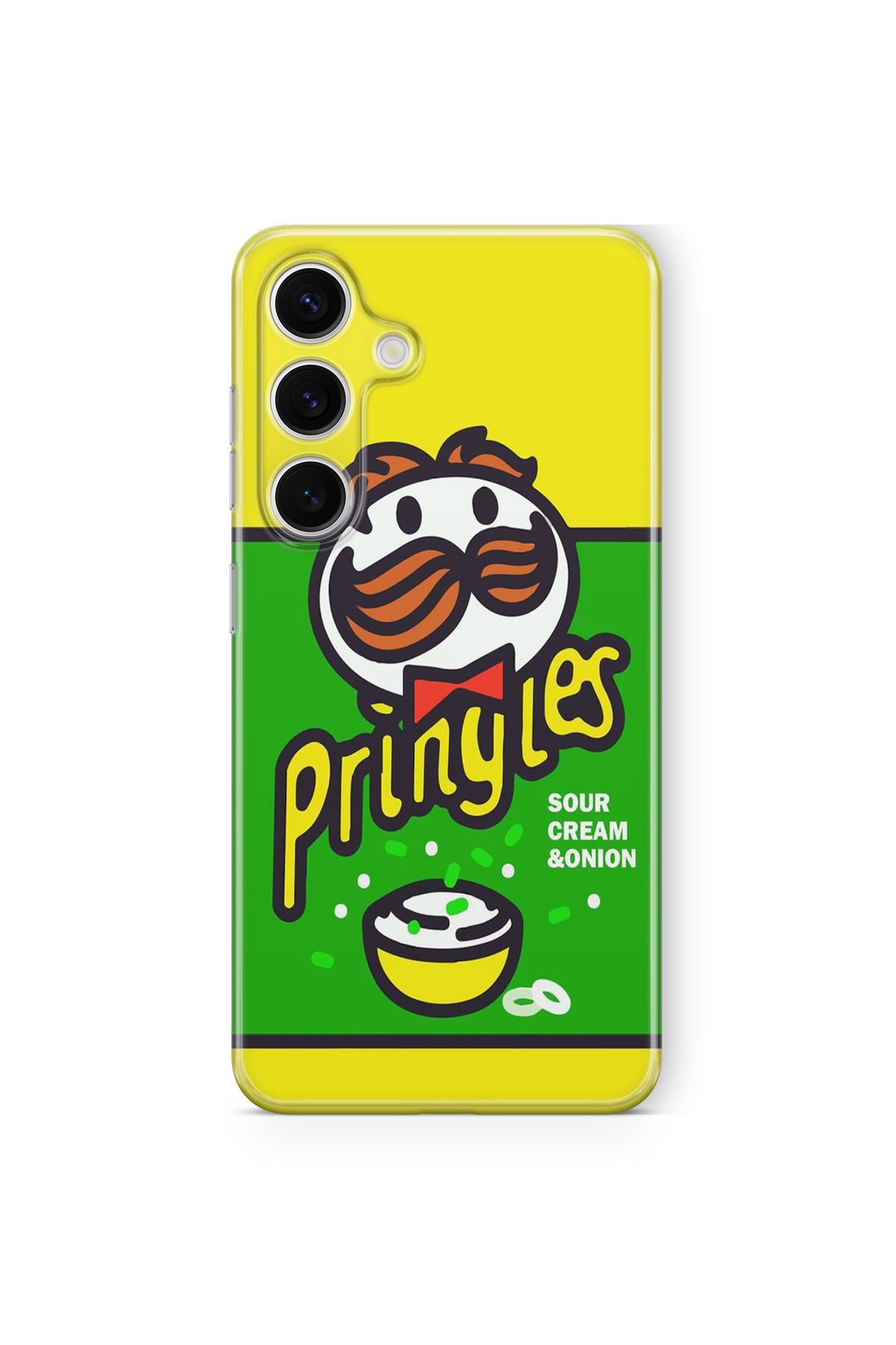 Space Star Samsung Galaxy A24 Uyumlu Pringles Tasarım Baskılı Şeffaf Kılıf