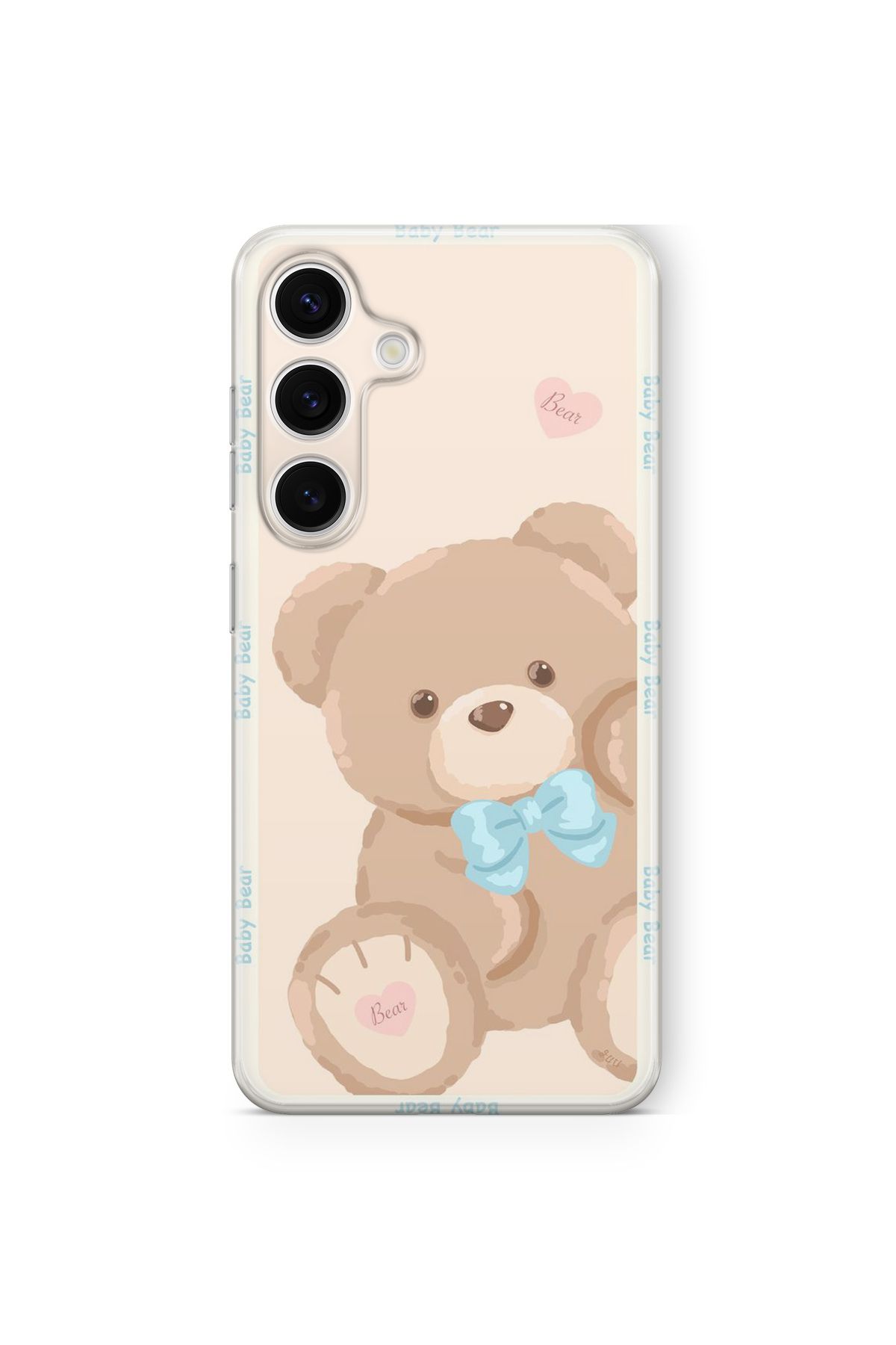 Space Star Samsung Galaxy A35 Uyumlu Baby Bear Tasarım Baskılı Şeffaf Kılıf