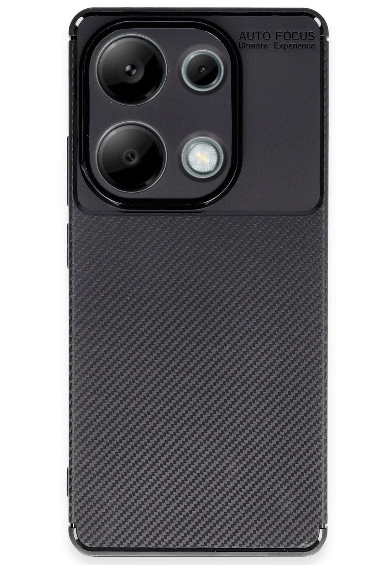 NewFace Xiaomi Redmi Note 13 Pro 4G Kılıf Auto Focus Karbon Kapak - Siyah DPMAH