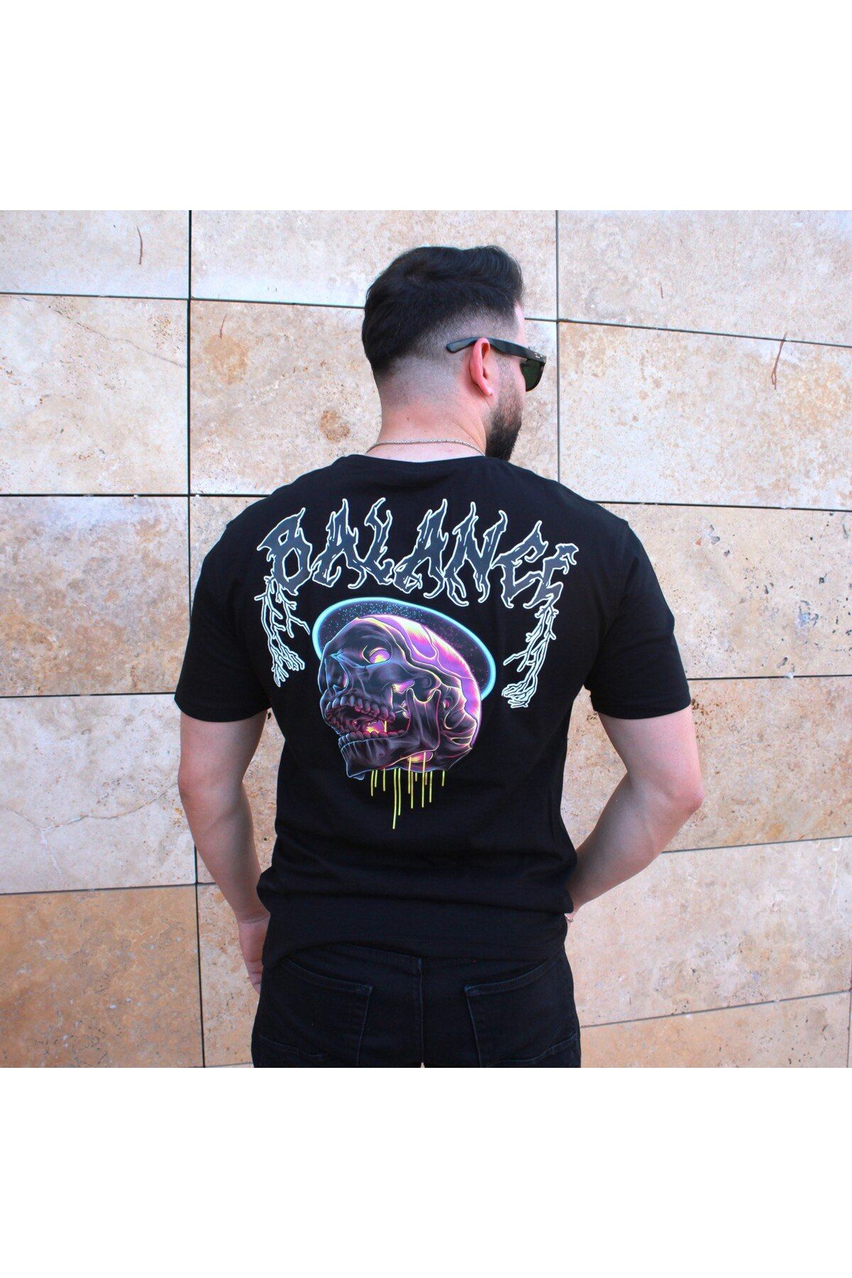 Butik %100 Pamuk Ön ve Arka Baskılı Oversize Tshirt - Rahat ve Tarz Tasarım
