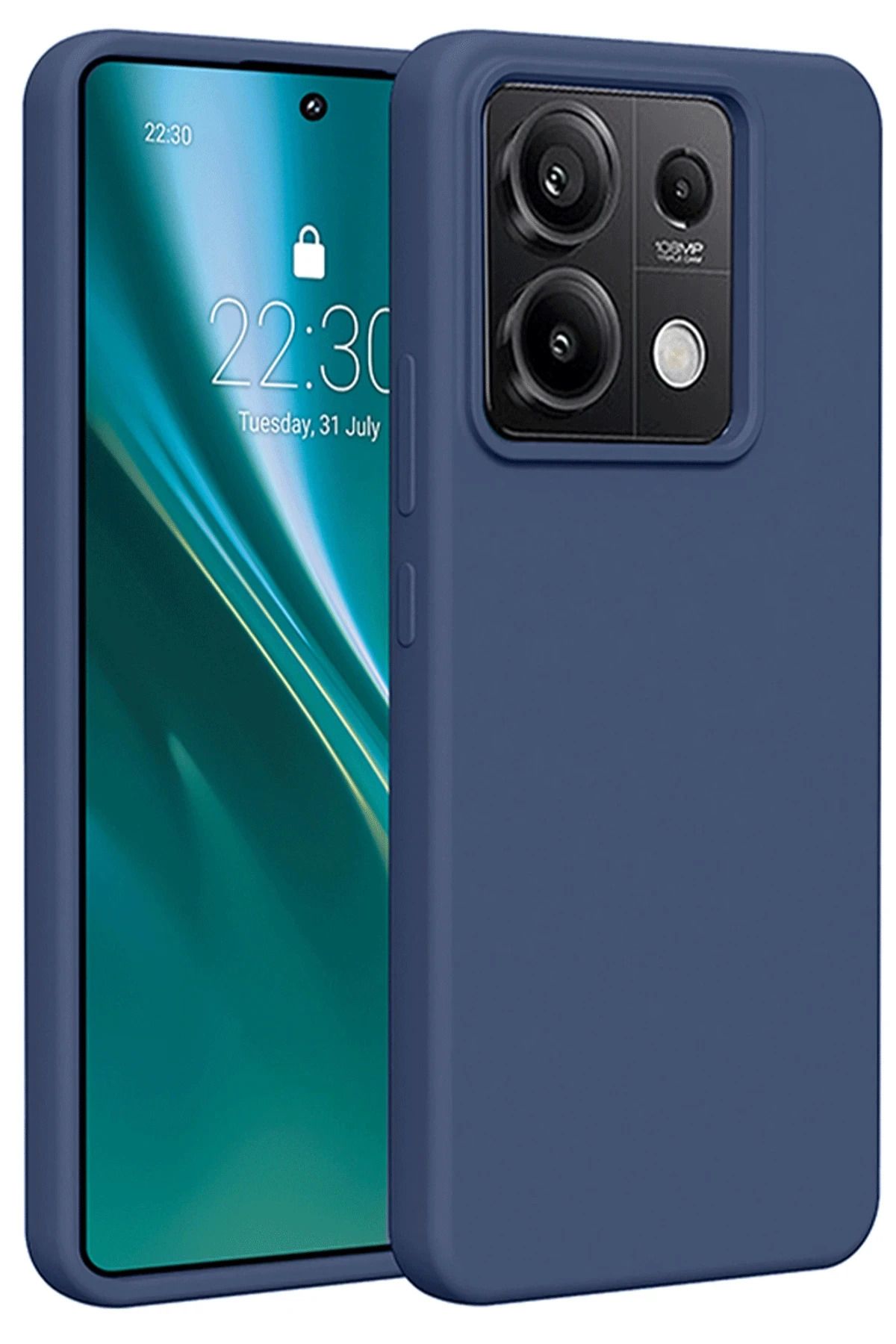 NewFace Xiaomi Redmi Note 13 4G Kılıf First Silikon - Lacivert BSTMY