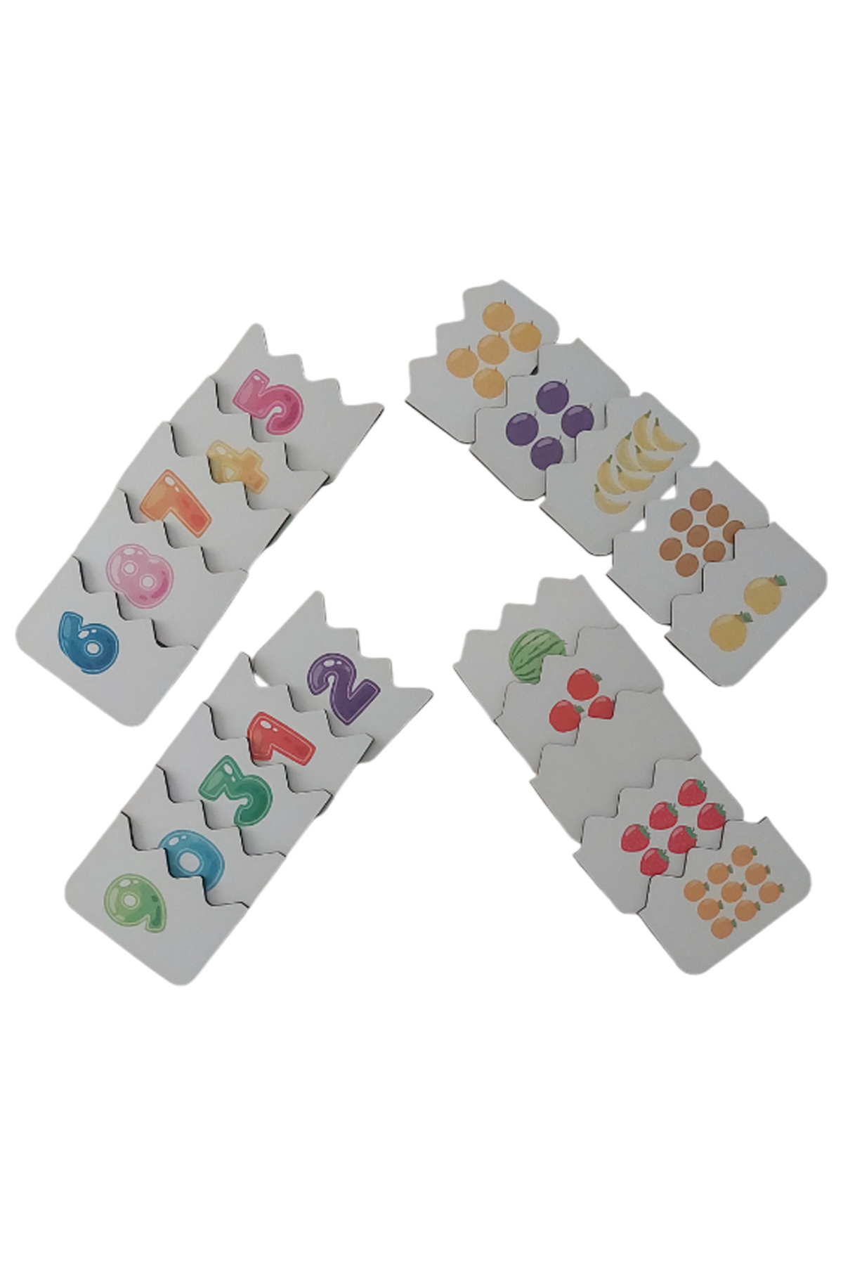 Fizello Ahşap Sayılar Eğitici Öğretici Eşleştirme Kartları Bebek Çocuk Oyuncak fotoğrafı 2 (önizleme)