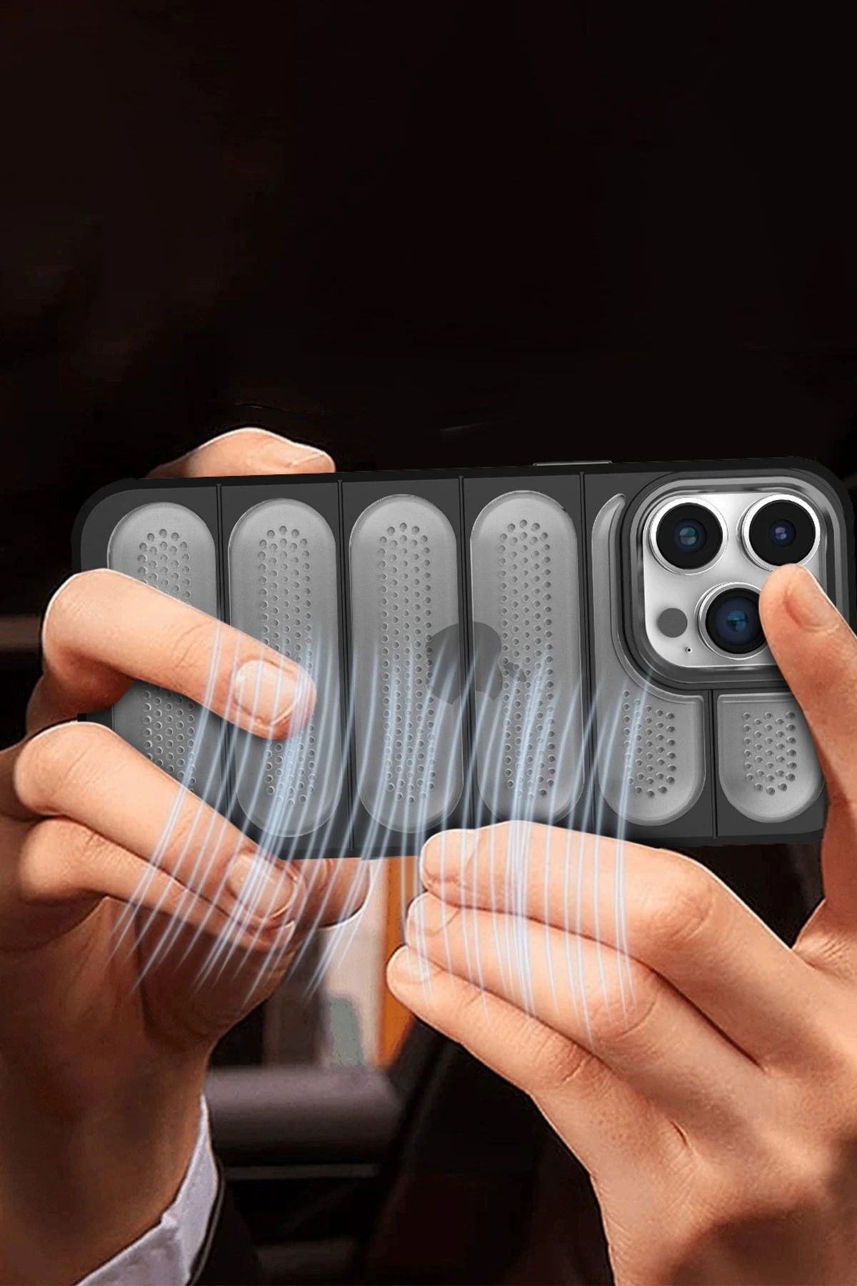 NewFace iPhone 14 Pro Kılıf Airmax Silikon Kapak - Lacivert GLSTD